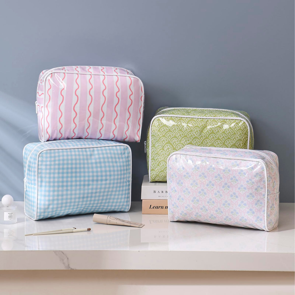 Large Waterproof Travel Makeup Bag - Lestikave Official Imagery - 7