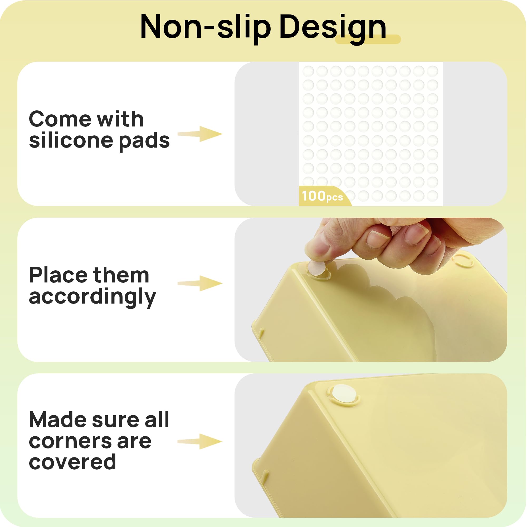 Vtopmart 25 Pack Plastic Drawer Organizers with Non-slip Rubber Pads - Vtopmart Official Product View 7
