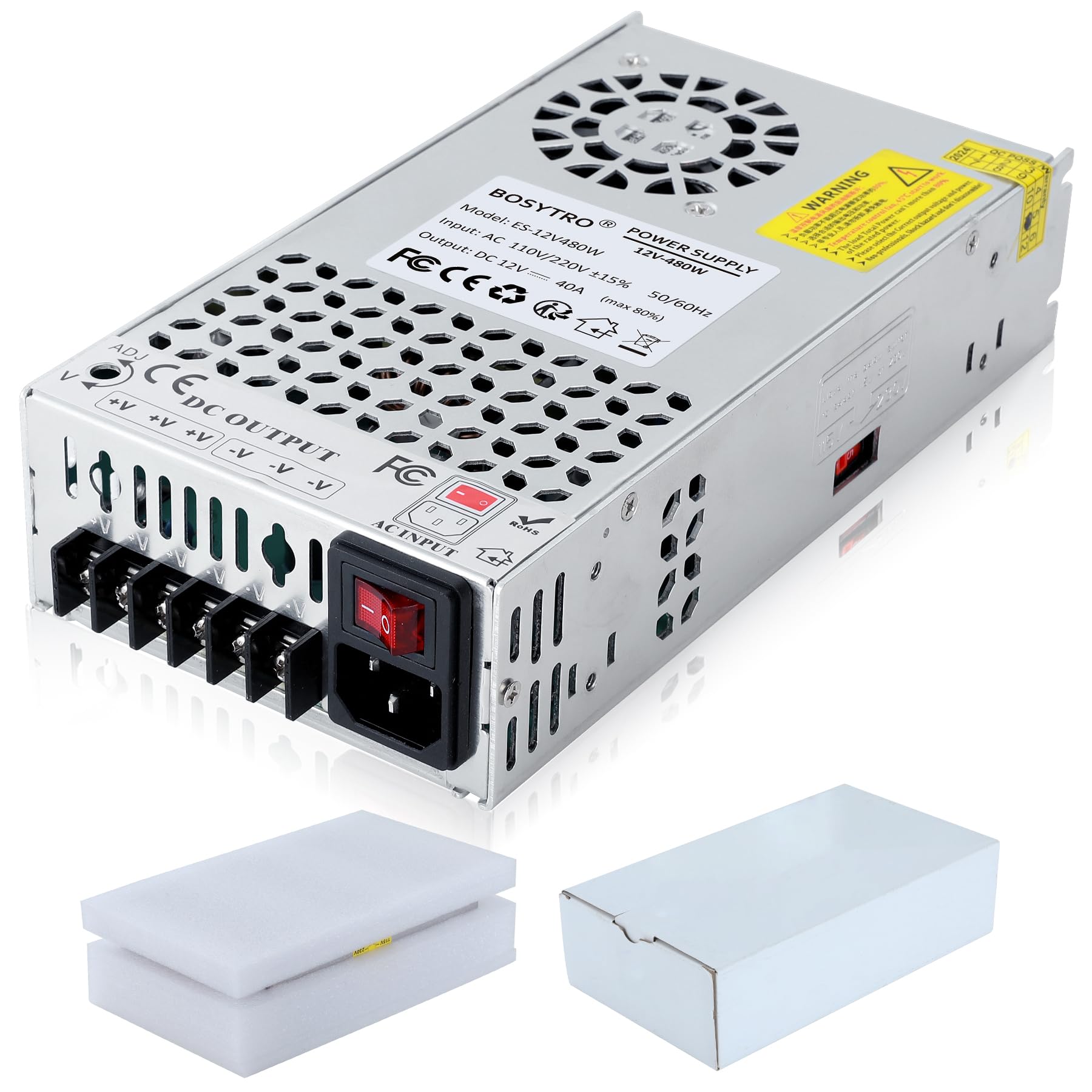 BOSYTRO Upgraded 12V DC Power Supply 600W 50A AC to DC Converter - BOSYTRO Official Product View 8