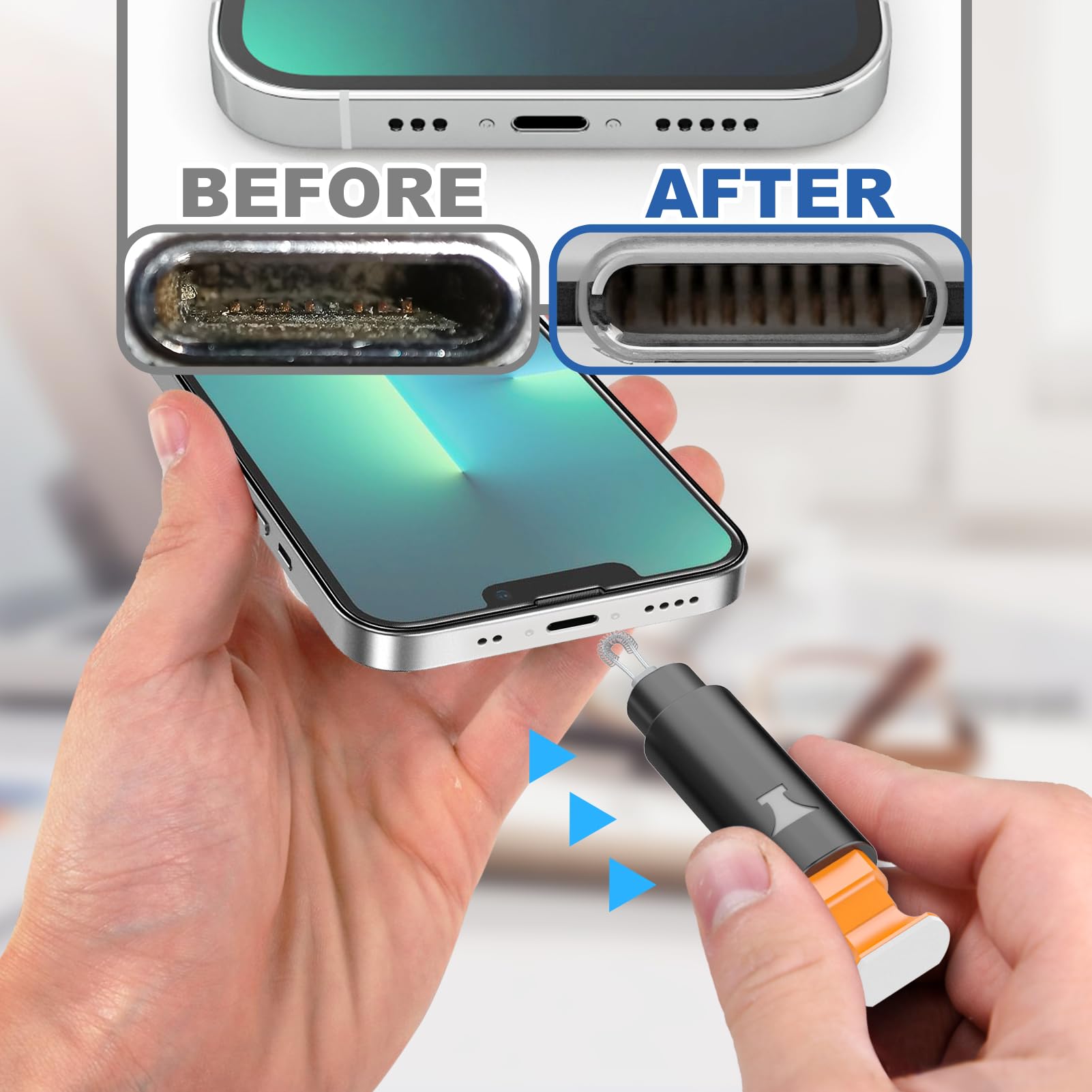 Ordilend iPhone Cleaning Kit for Charging Port Cleaner, Cleaner K - Ordilend Official Product View 3