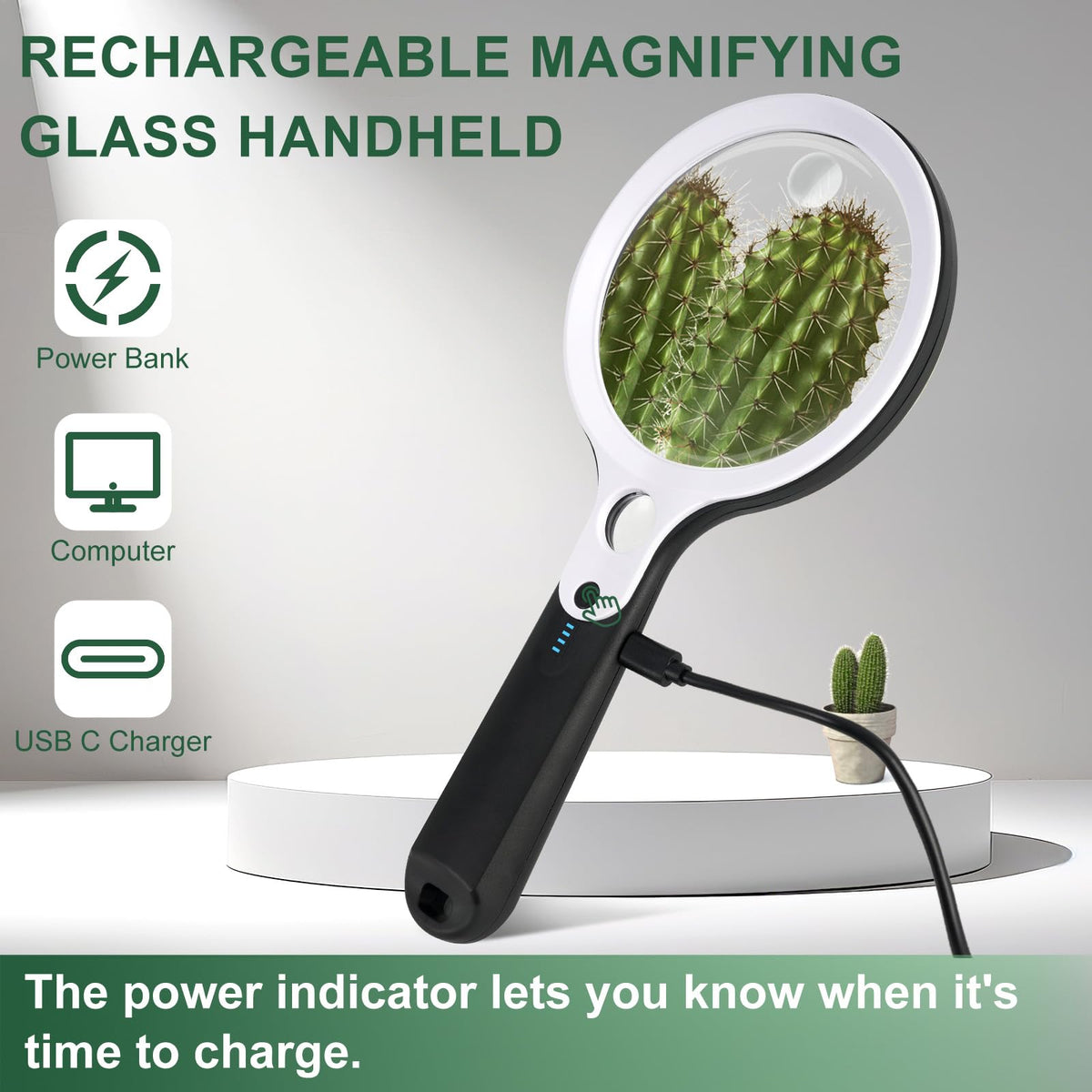 10X 20X 45X Magnifying Glass with 48 LED Light - BASEJKCO Official Imagery - 5