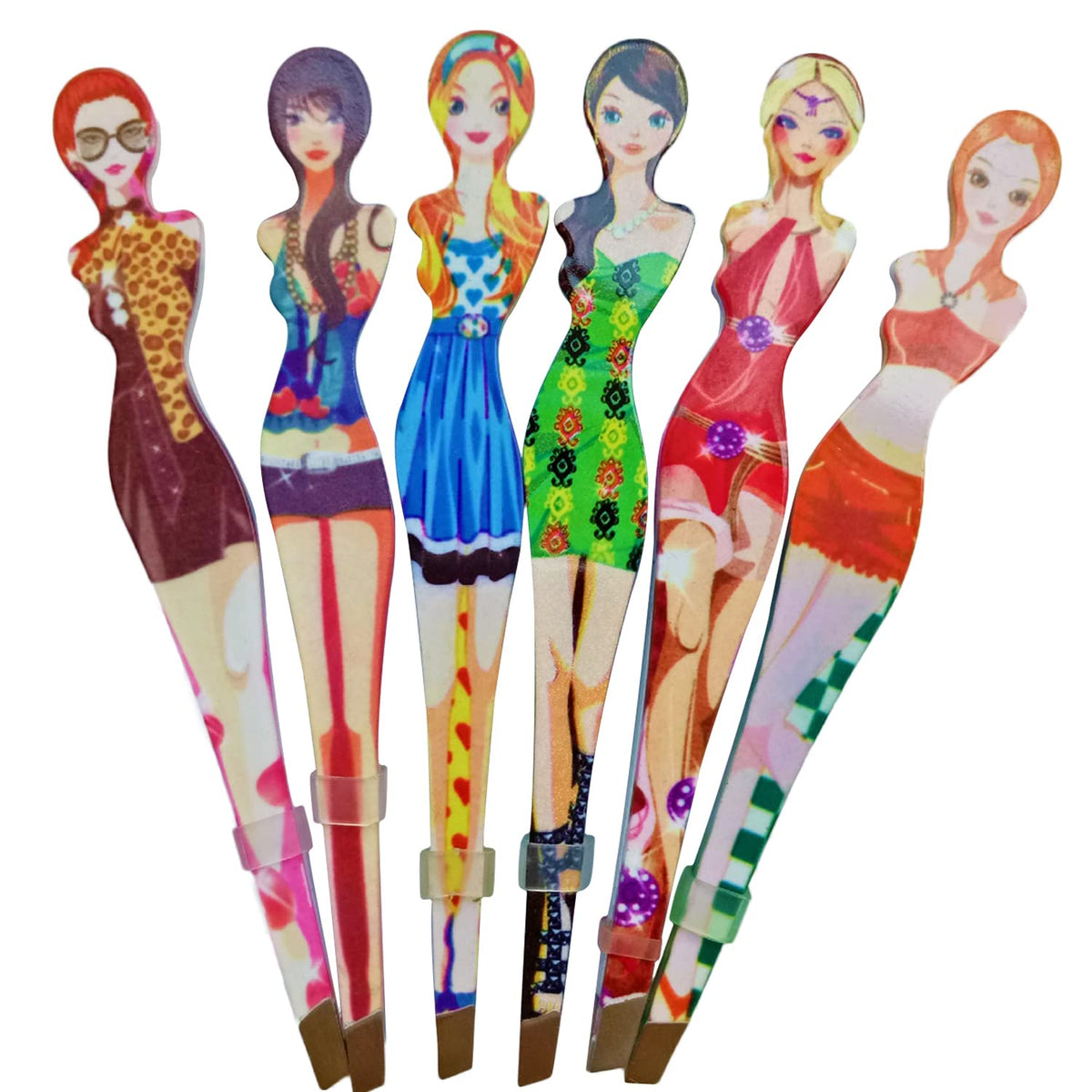 Tvoip 6Pcs Professional Girl Eyebrow Tweezer Stainless Steel - Tvoip Official Imagery - 5