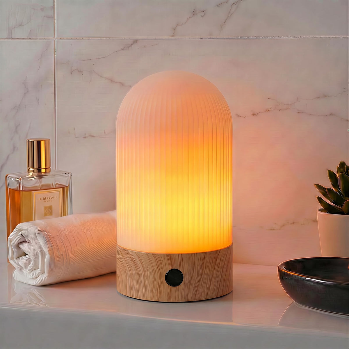 Rechargeable Waterproof Shower Lamp 2700K Flame - WEILAILUX Official Imagery - 1