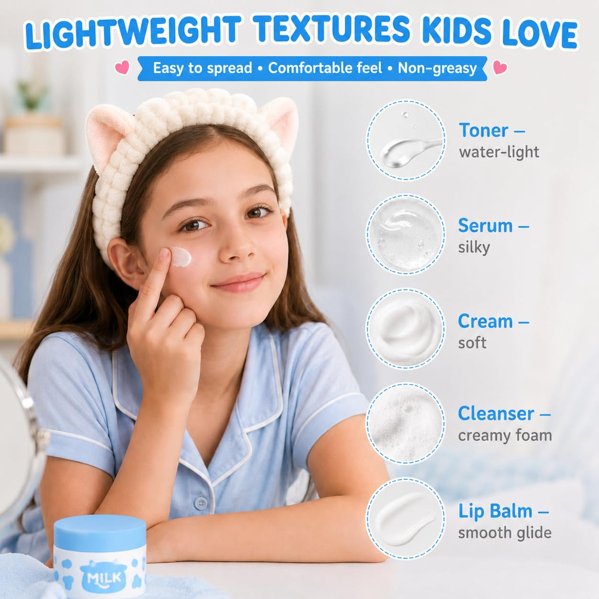 Milk Skincare Set for Kids - MrCuvaryas Official Imagery - 7