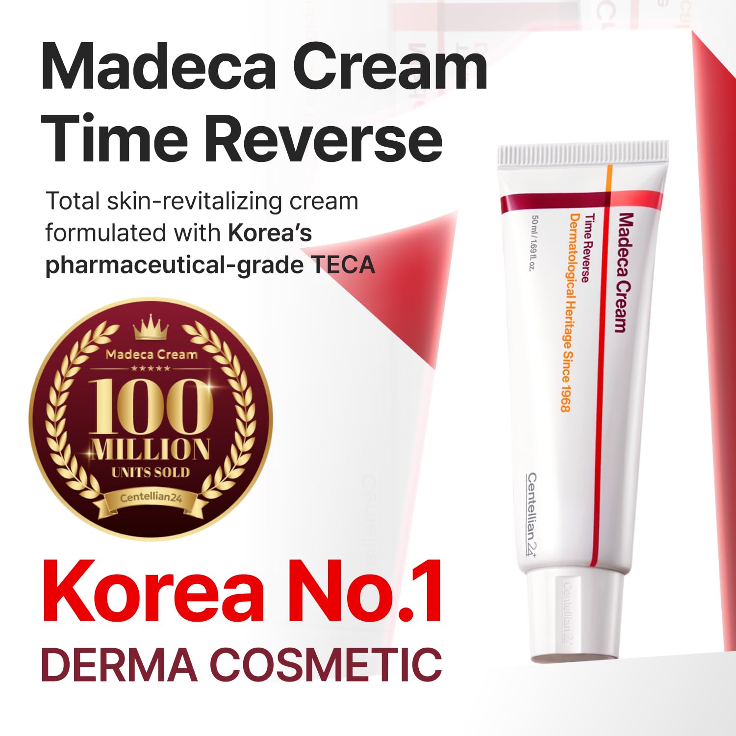CENTELLIAN 24 Madeca Cream Time Reverse, TECA Anti - Aging Moisturizer - CENTELLIAN 24 Official Product View 3