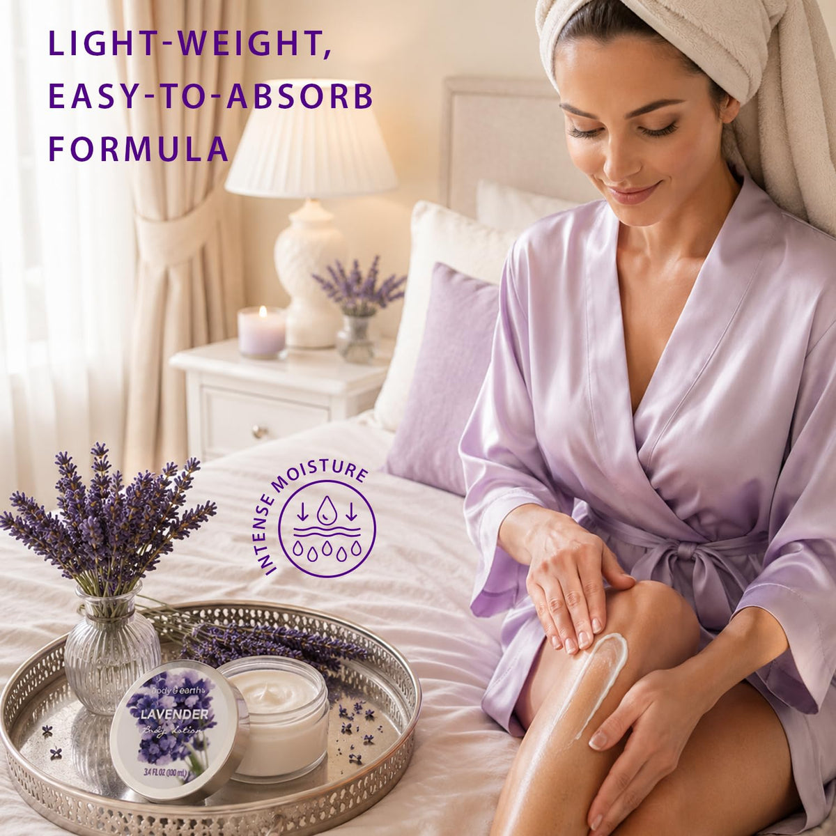 Gift Set for Women Body Earth Spa Gifts Set Lavender Gift - BODY & EARTH Official Imagery - 5