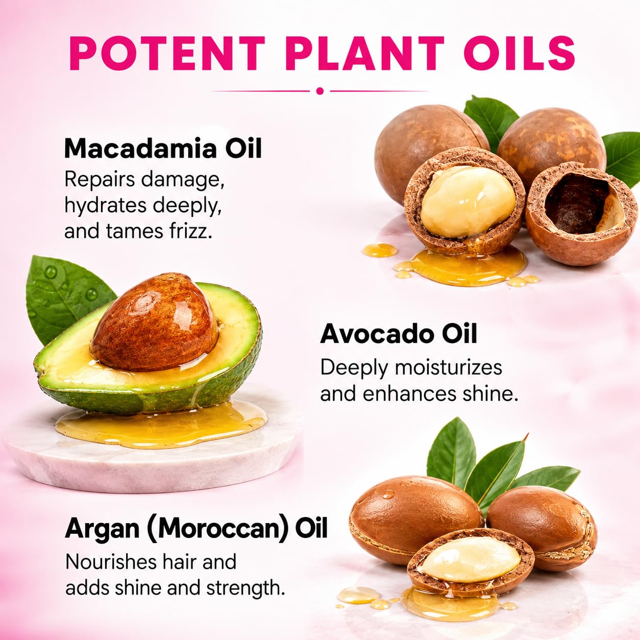 Bali Secret Hair Oil Capsules, Hair Serum with Moroccan Oil for All Hair Types - Bali Secret Official Product View 4