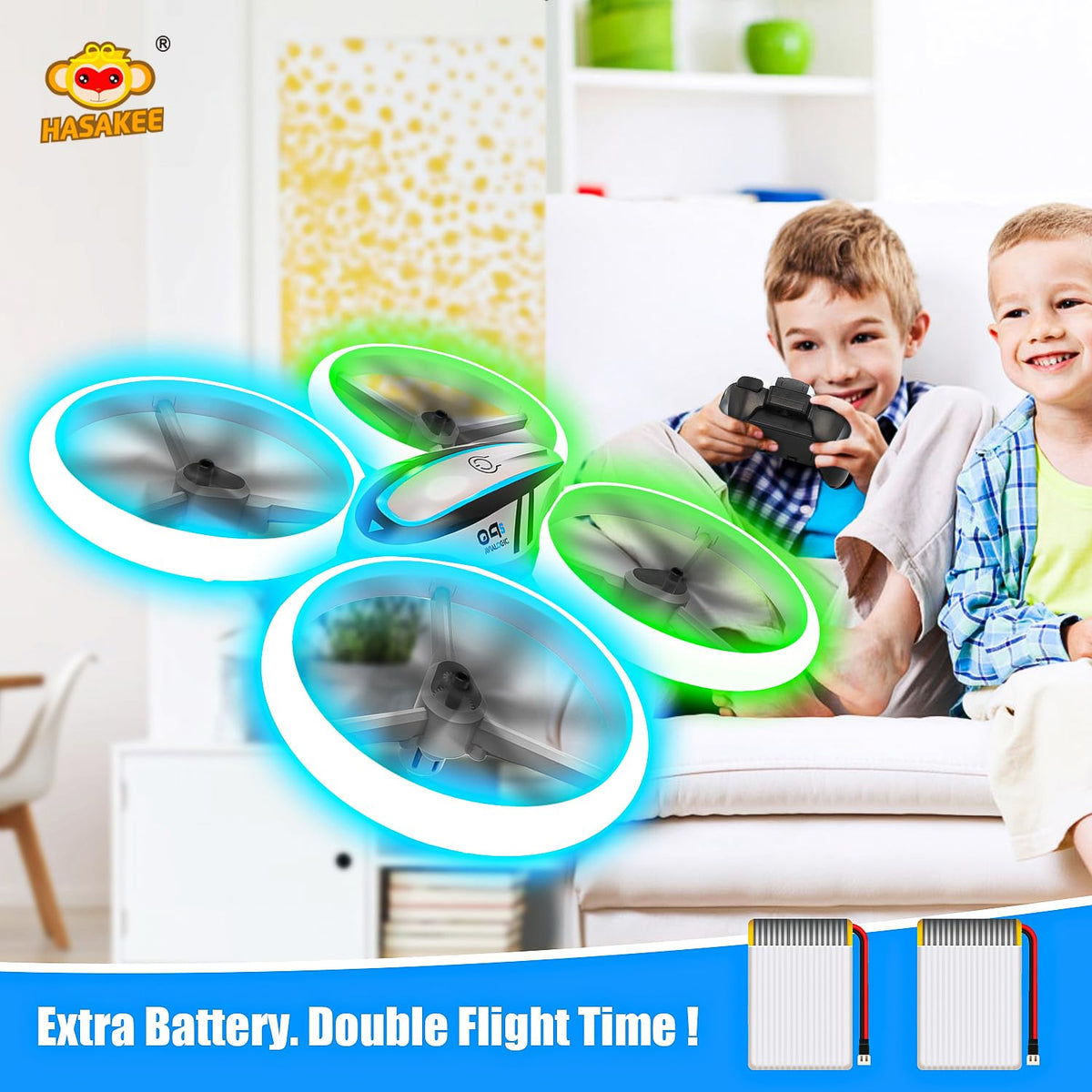 Q9s Drones for Kids RC Drone with Altitude Hold and Headless - HASAKEE Official Imagery - 5