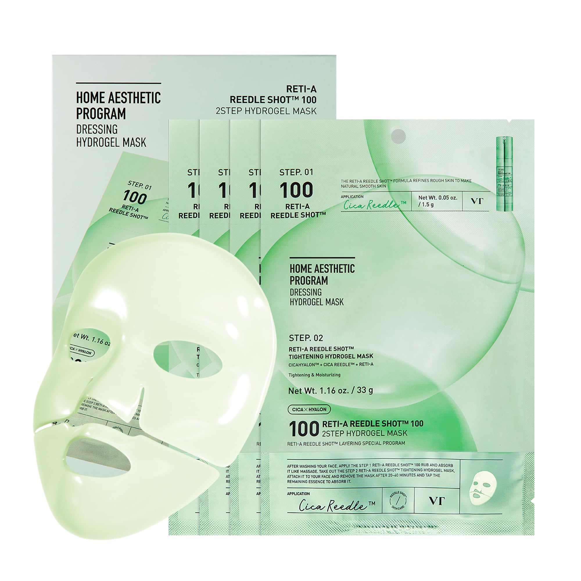 VT COSMETICS PDRN Hydrogel Mask, 4ea - VT COSMETICS