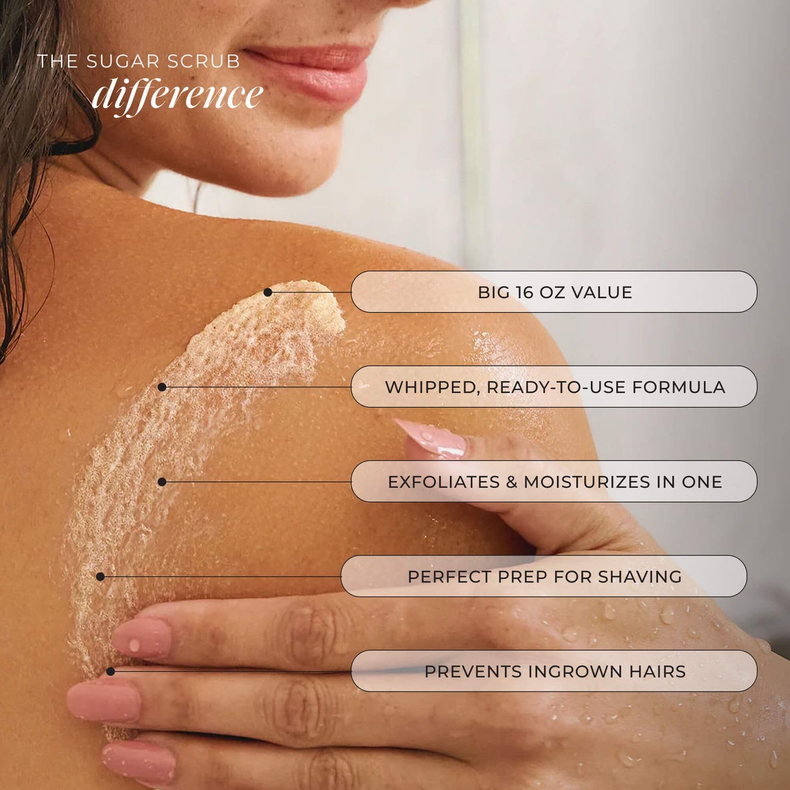 LALICIOUS Brown Sugar Vanilla Exfoliating Moisturizing Body - LALICIOUS Official Imagery - 7