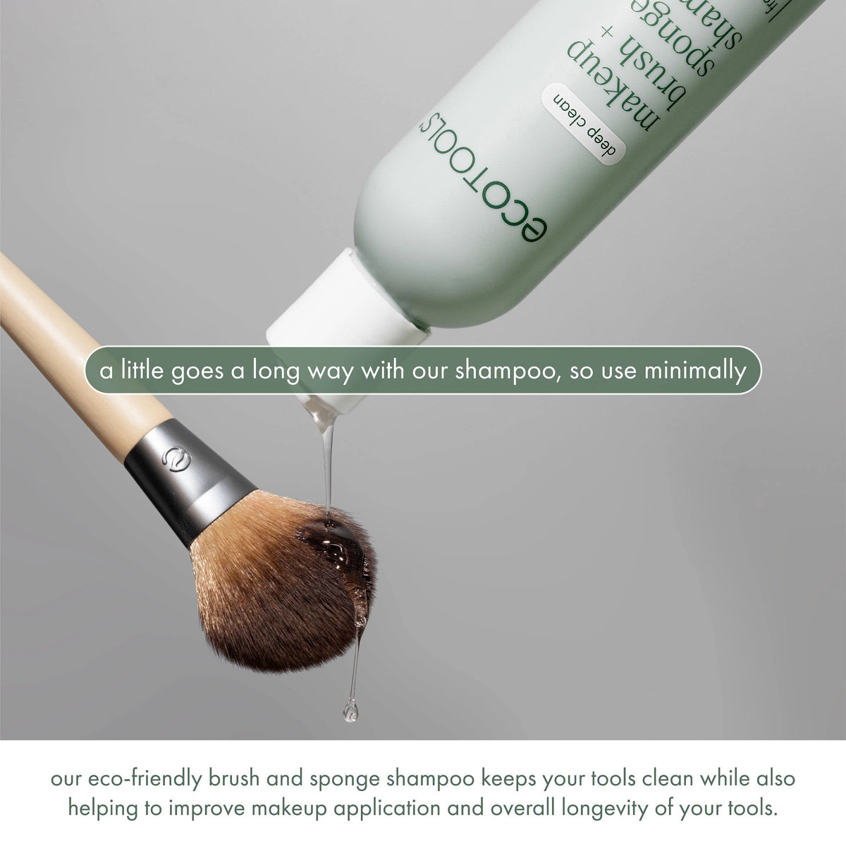 EcoTools XL Makeup Brush Sponge Shampoo Removes Dirt - EcoTools Official Imagery - 8