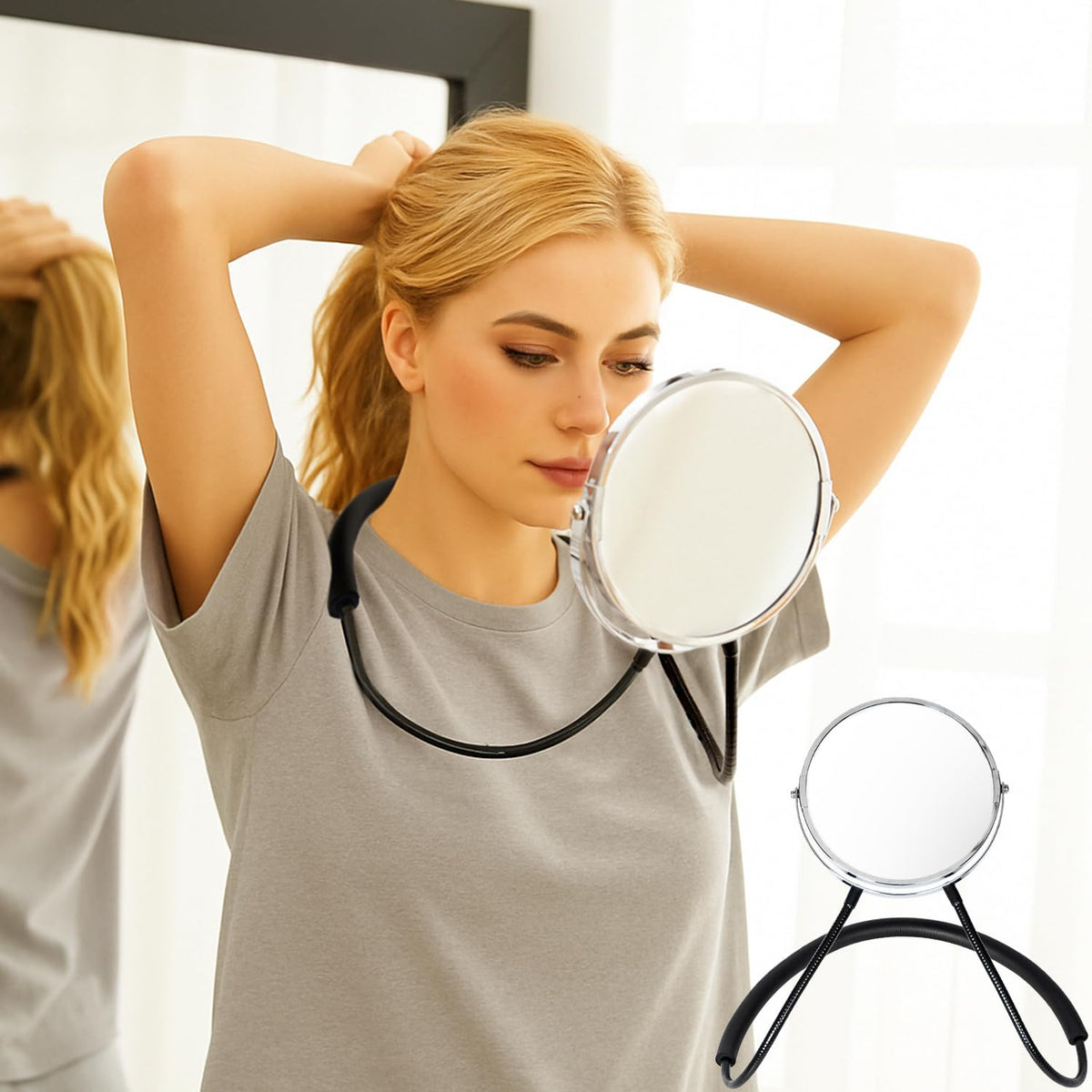 Double Sided Mirror to See Back of Head 360 Hair Cutting - BESZONE Official Imagery - 2