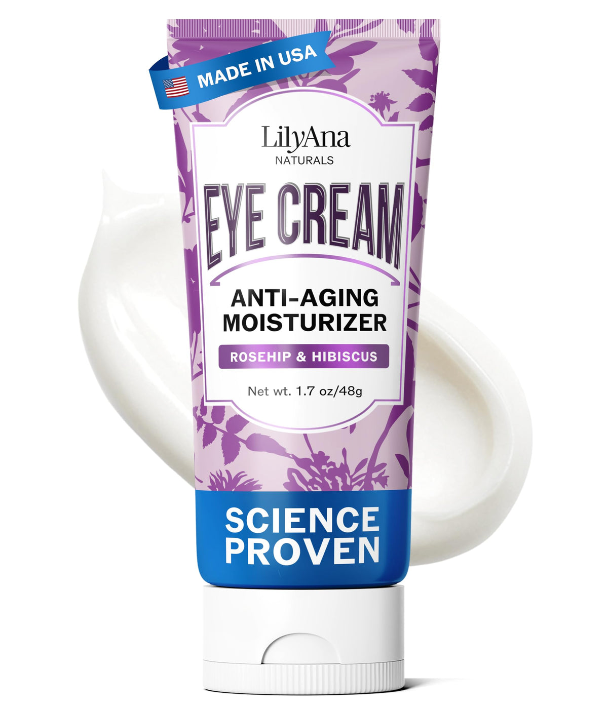 LilyAna Naturals Eye Cream for Dark Circles Puffiness 1 7 oz - LilyAna Naturals Official Imagery - 2