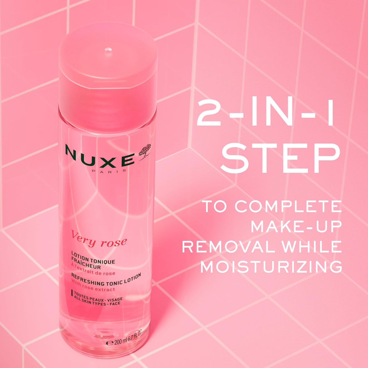 NUXE Very Rose Face Toner with Rose Water for Sensitive Skin - Premium Selection Official Imagery - 3