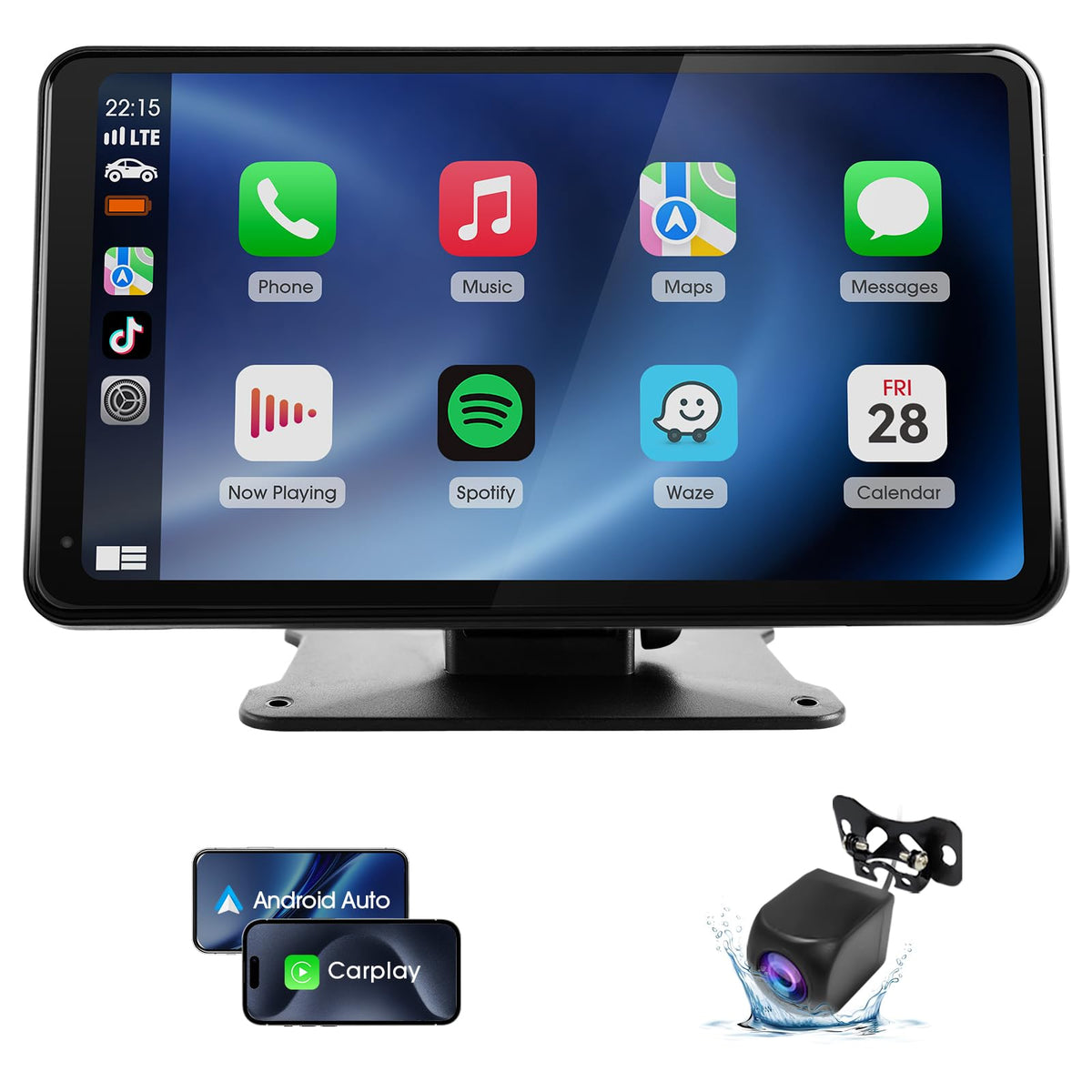 Wireless CarPlay Android Auto Screen for Car - Haudio Official Imagery - 2