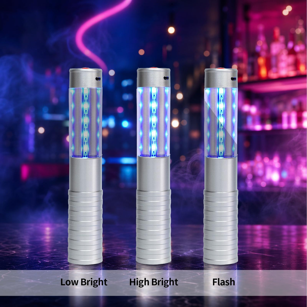 Strobe Bottle Girl Lights LED Bottle Service Lights Baton - HKKCHKKC Official Imagery - 5
