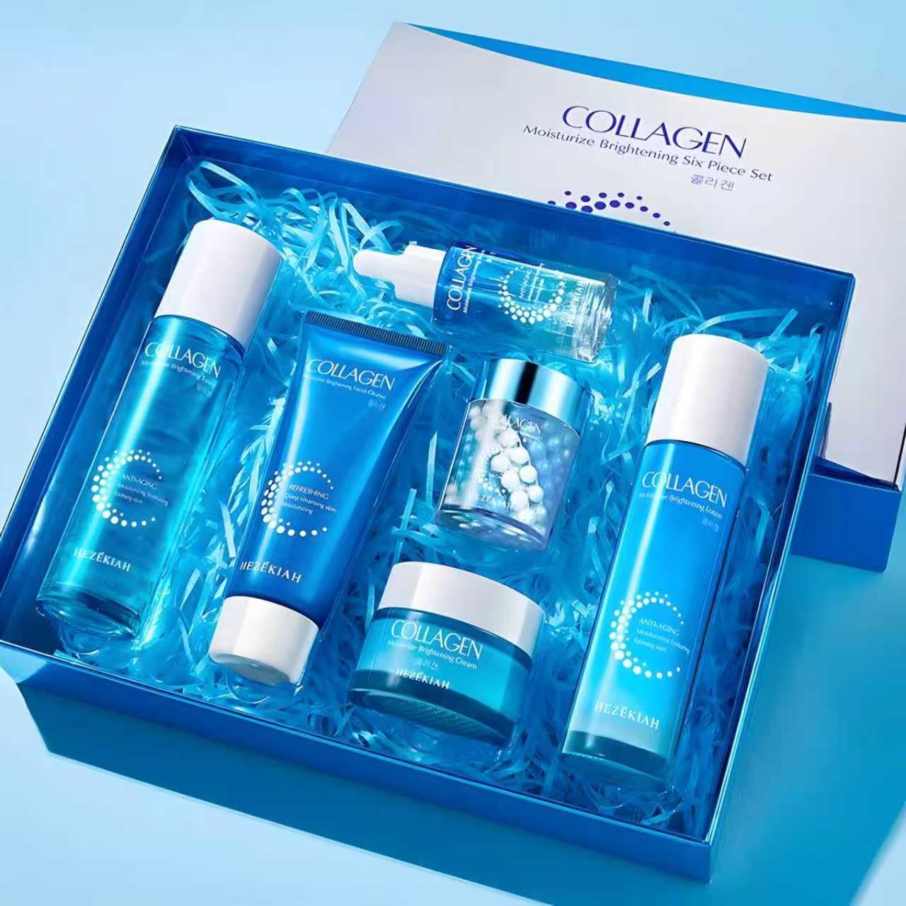 6 Pcs Collagen Skin Care Set for Teen Girls, Hydrating Skincare - Product Imagery