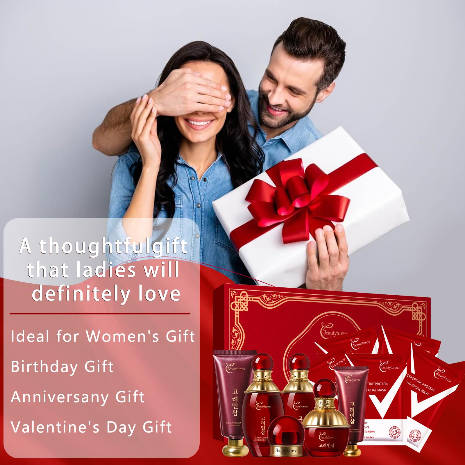 Red Ginseng Skincare Set for Women, - BEAUTYTURESS