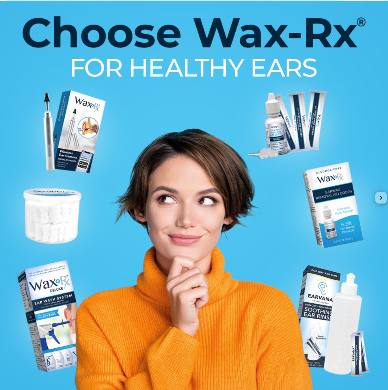 WaxRx EarAcheRx Pain Relieving Ear Drops 4% Lidocaine 0.5 oz