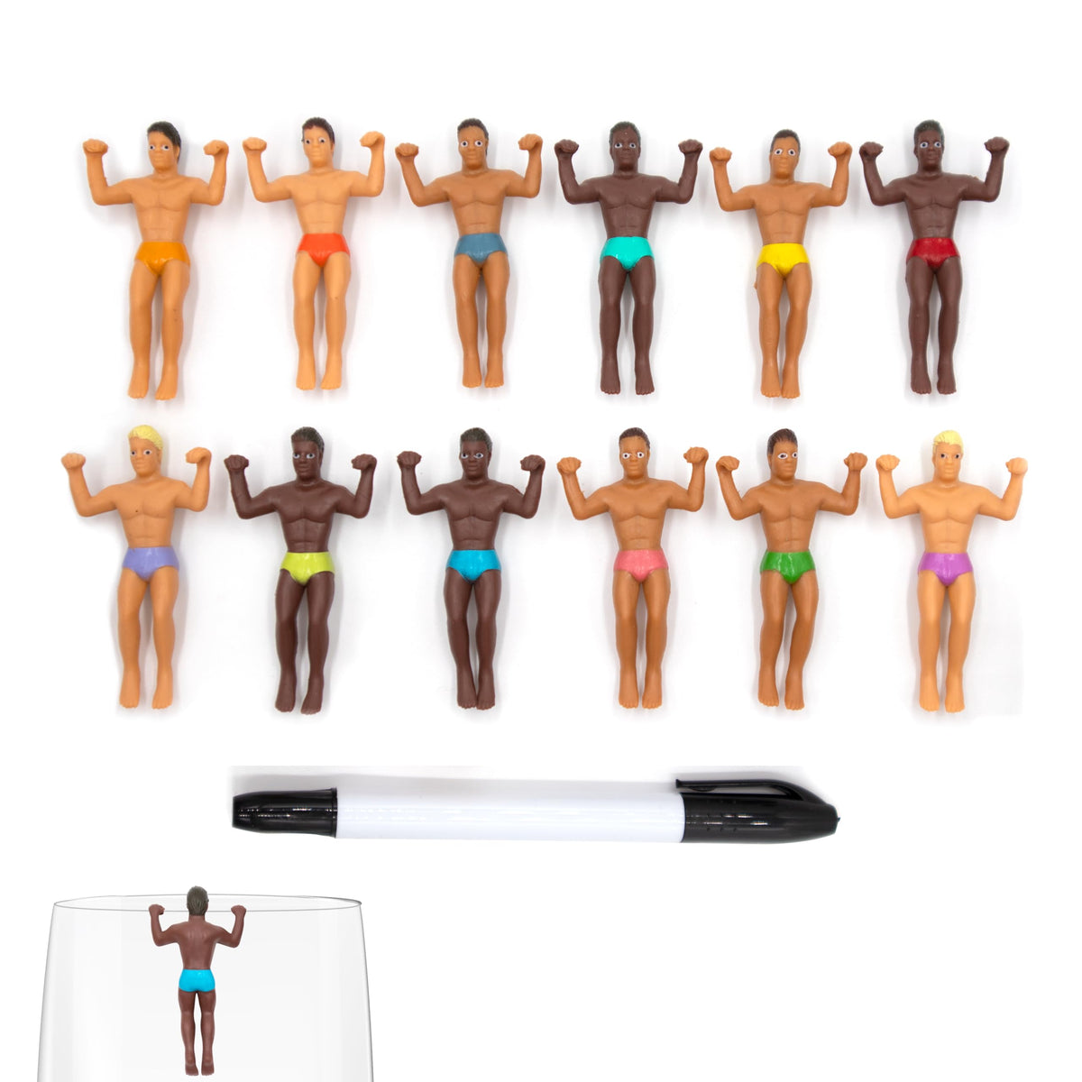 Drinking Buddies NPW Reusable Wine Glass and Drink Markers - Drinking Buddies Official Imagery - 1