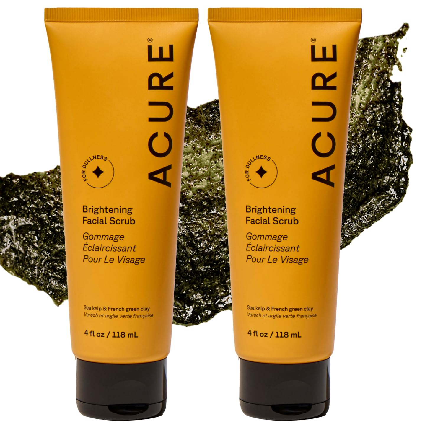 Acure Brightening Facial Scrub - Exfoliating Face Wash 4 fl oz - Acure Official Product View 2
