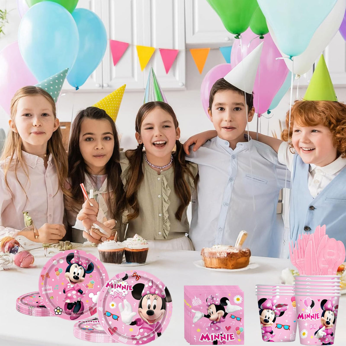 Cartoon Birthday Party Tableware Set Including 9 and 7 Paper - Trifoot Official Imagery - 3