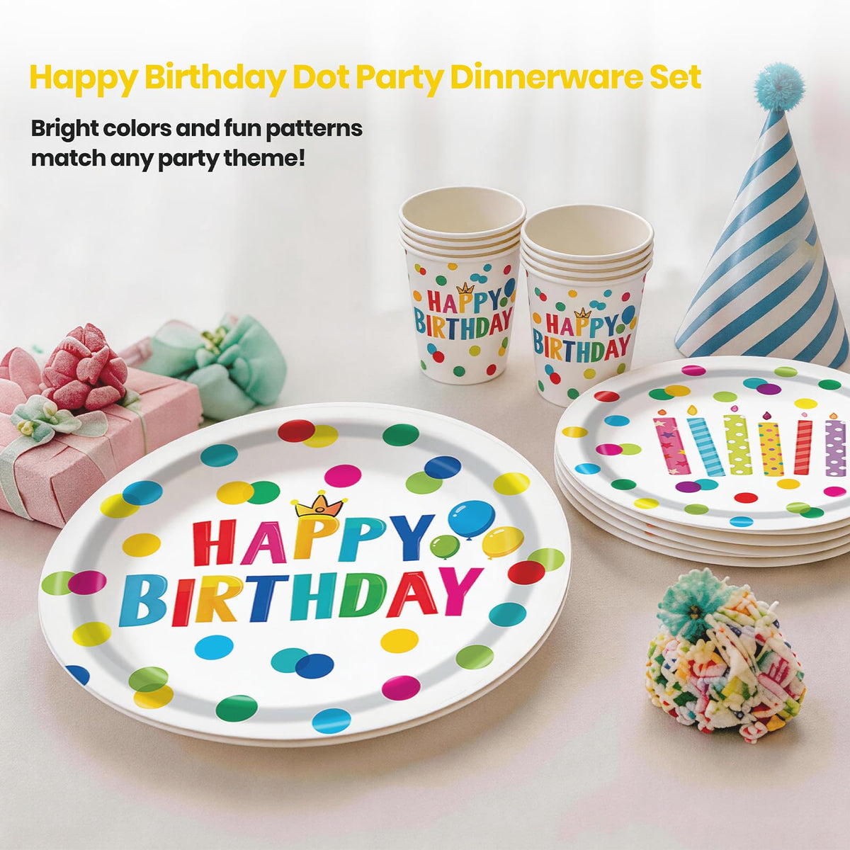 Happy Birthday Decorations 175Pcs Happy Birthday Party - B4b3e Official Imagery - 8