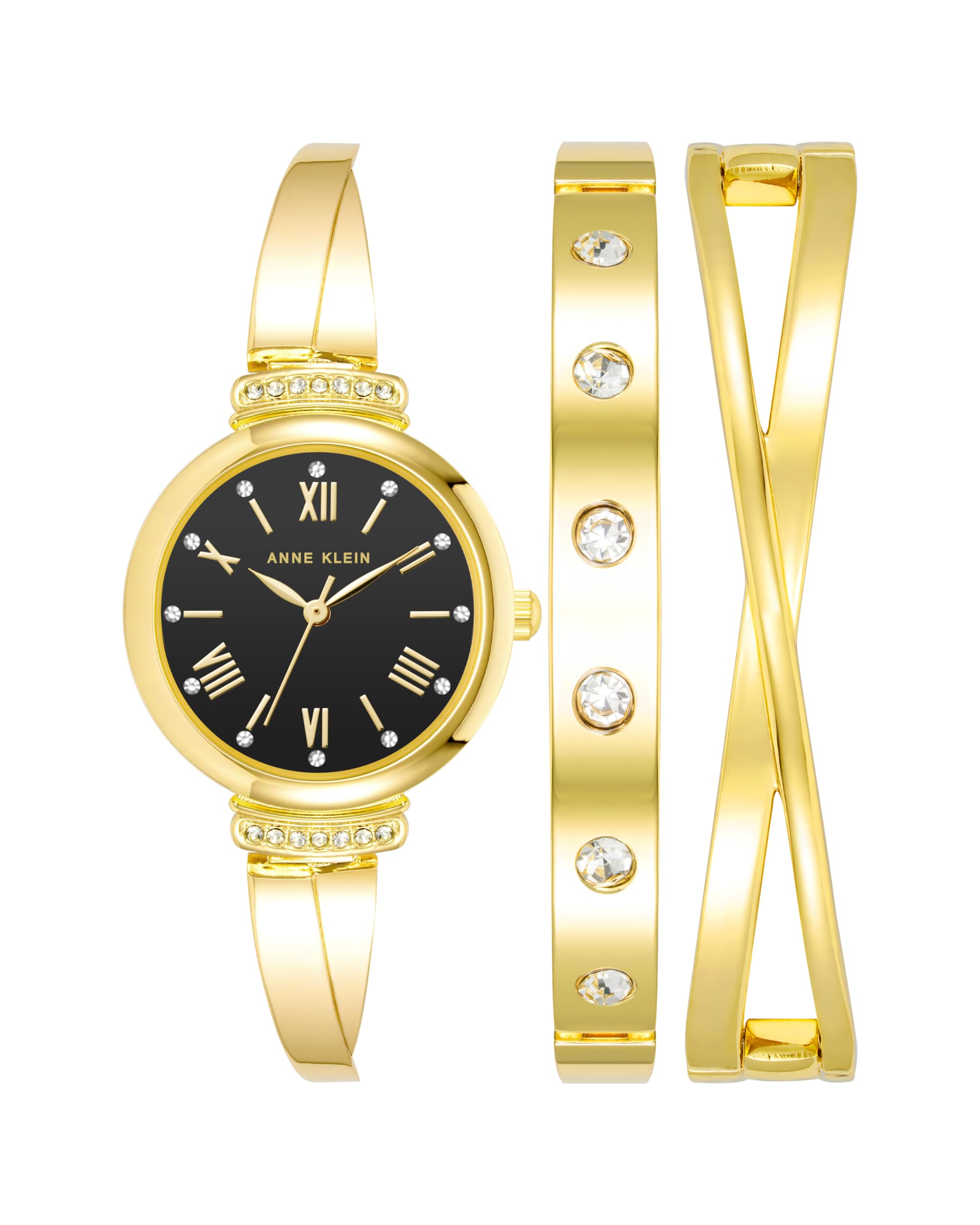 Anne Klein Women's Premium Crystal Accented Bangle Watch Set, AK/2245 - View 6