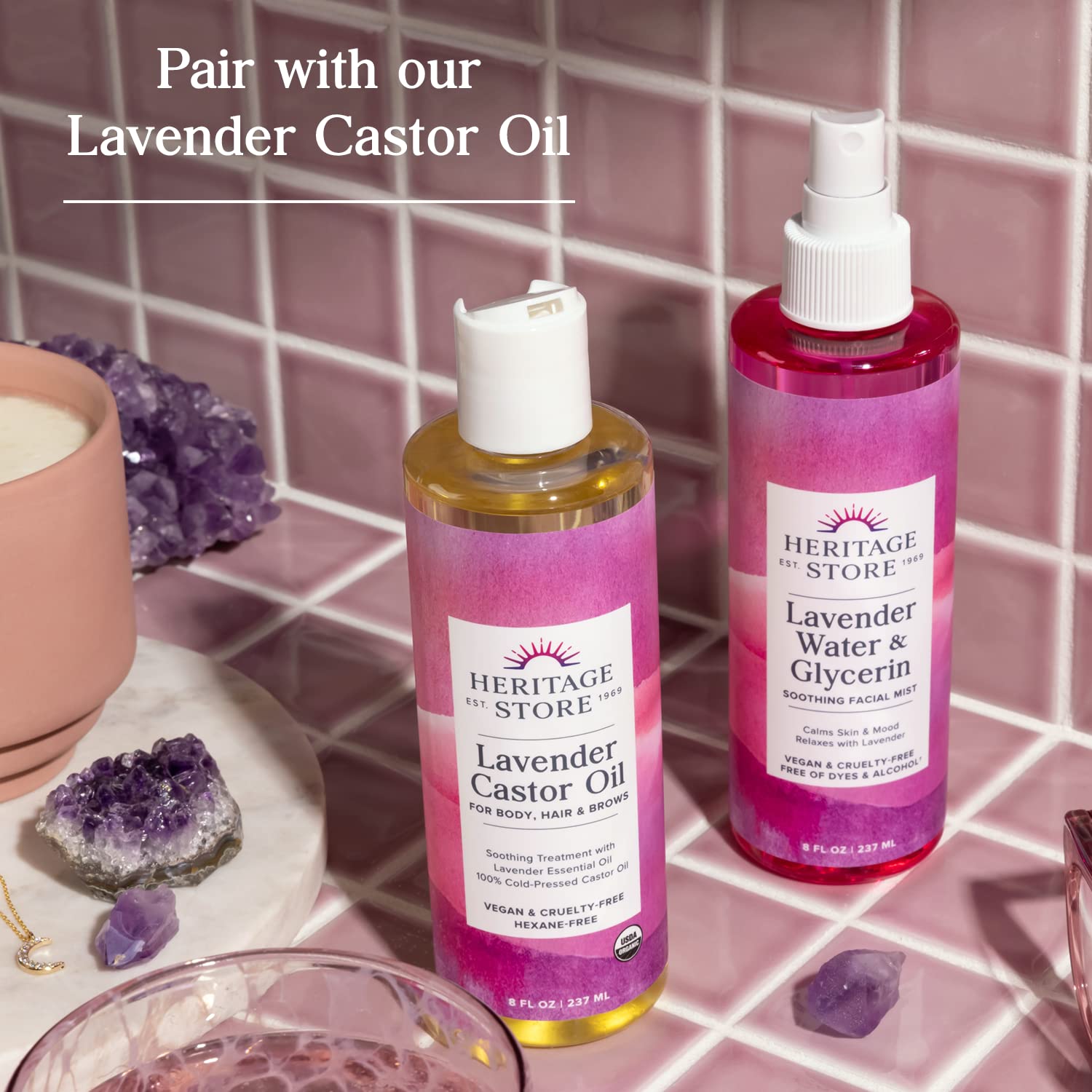 HERITAGE STORE Lavender Flower Water &amp; Glycerine Benefits - HERITAGE
