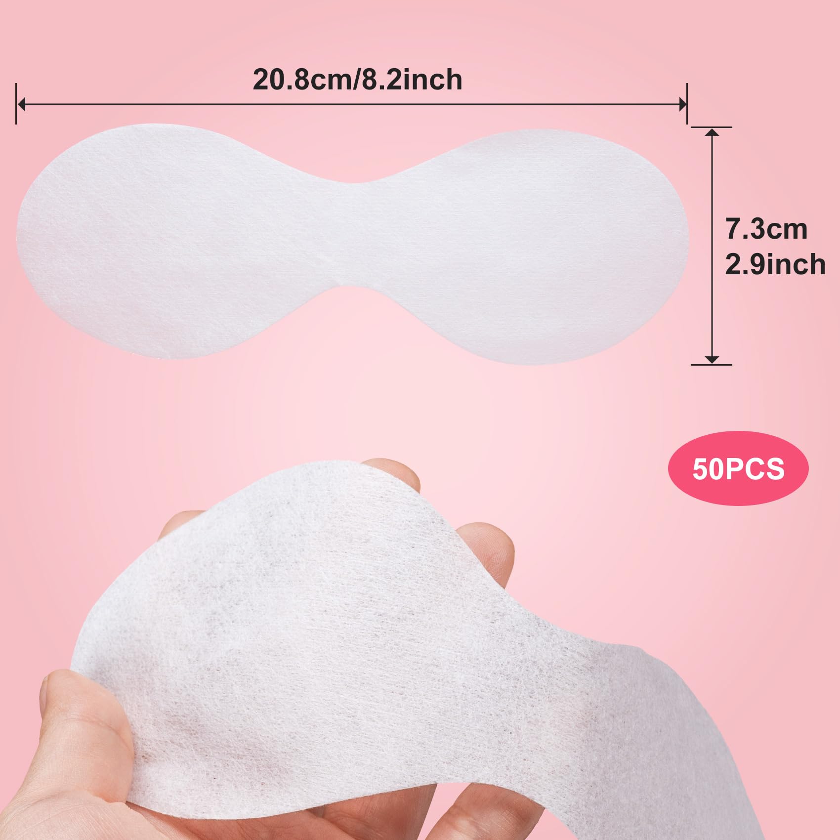 Joez Wonderful 50 Sheets Disposable Eye Mask Paper, White - Joez Wonderful