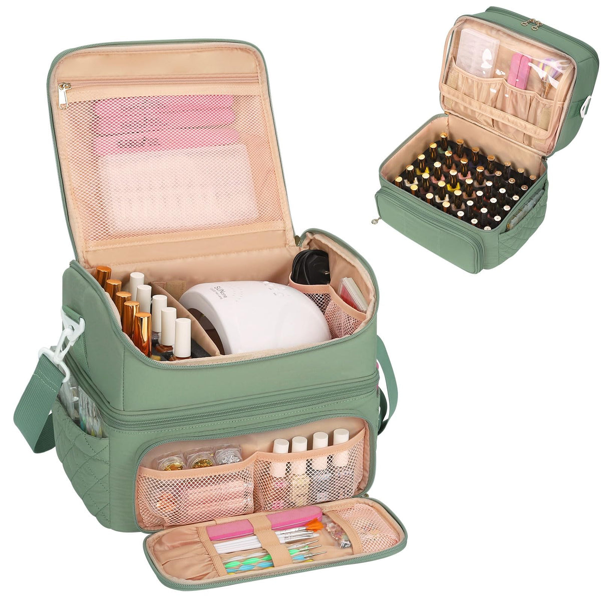 Nail Polish Organizer Nail Organizers And Storage Bag Holds - CUBETASTIC Official Imagery - 2