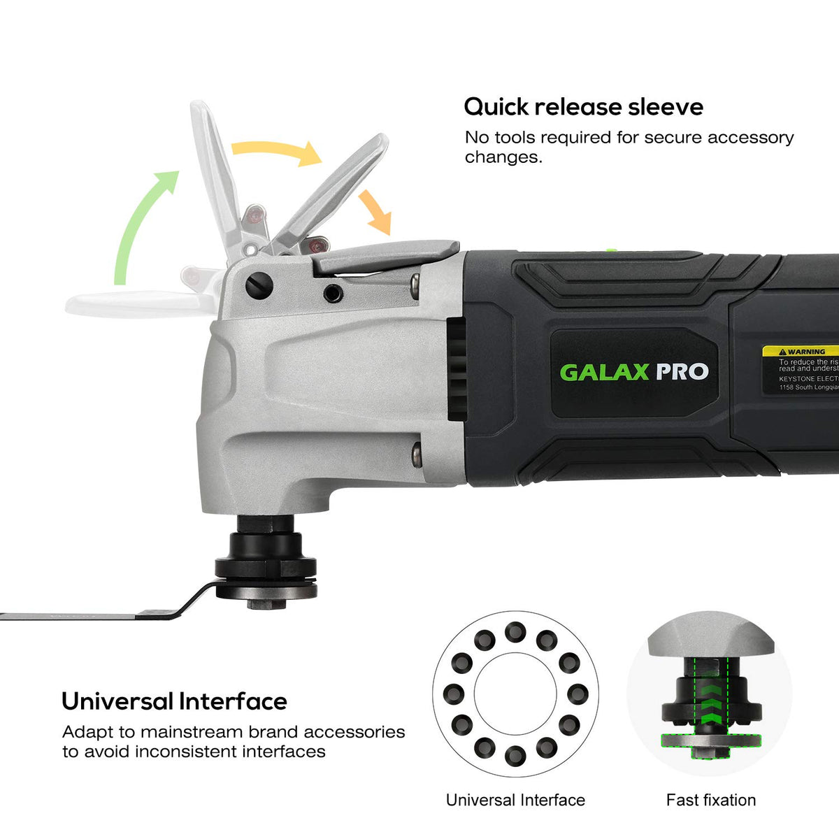 GALAX PRO Oscillating Multi Tool Corded 2 4A 28pcs - GALAX PRO Official Imagery - 4