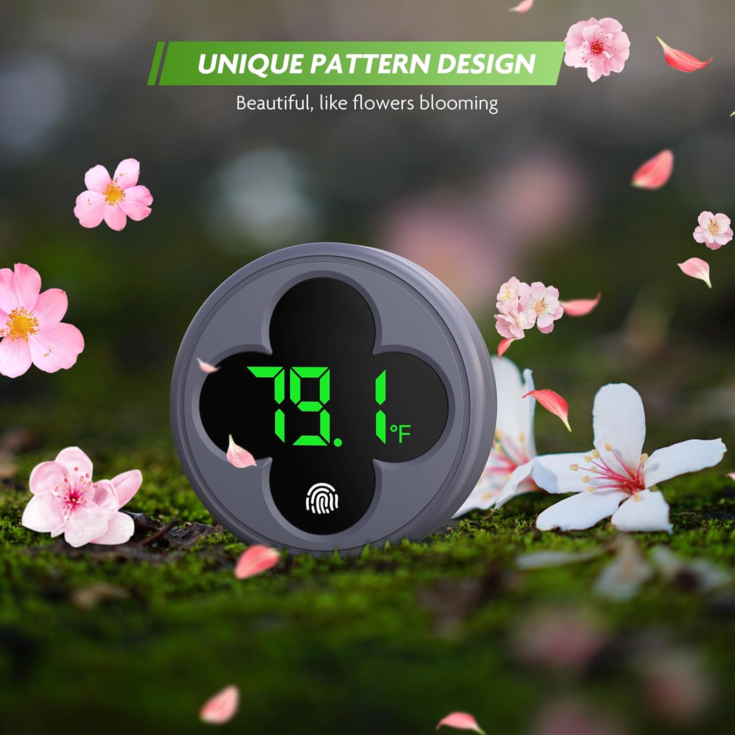 Digital PAIZOO aquarium thermometer with LED display and wireless design for precise fish tank temperature monitoring.
