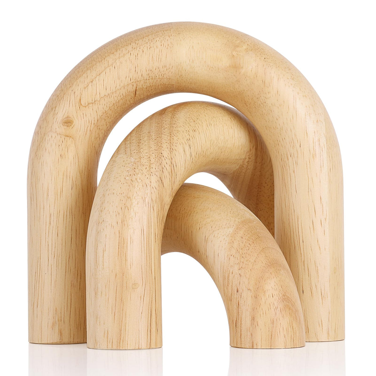XMGZQ Wood Arch for Coffee Table Decor Items Wood Statue and - XMGZQ Official Imagery - 1