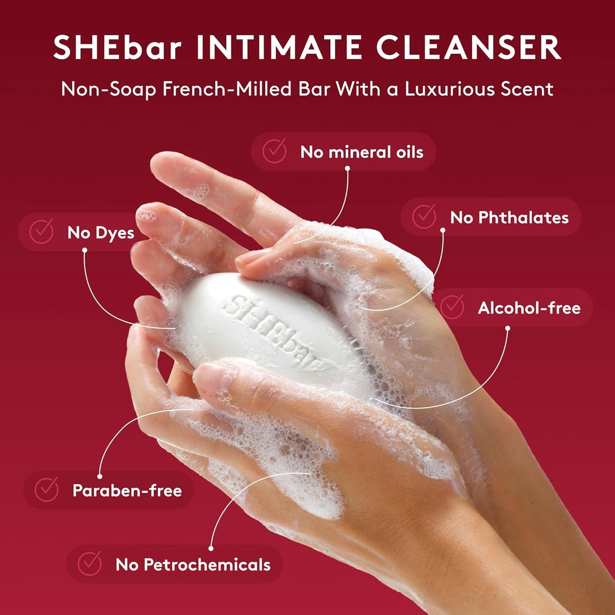 Joylux SHEbar Feminine Cleansing Yoni Bar pH Balanced - Joylux Official Imagery - 3