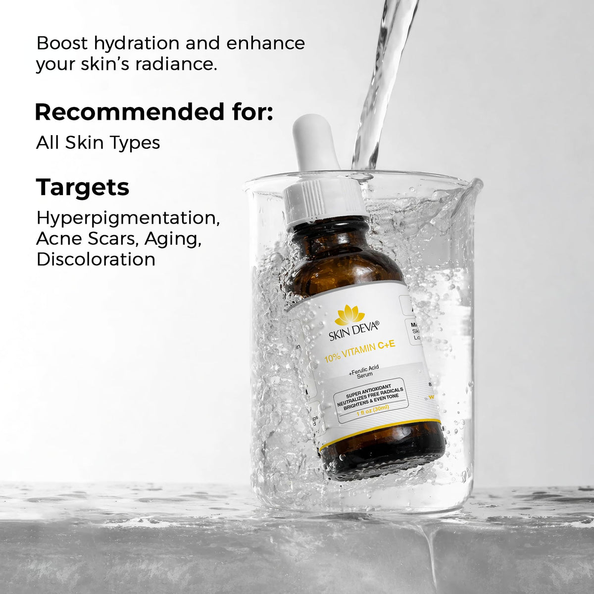 Skin Deva 10 Vitamin C Serum with Vitamin E Ferulic Acid - SKIN DEVA Official Imagery - 8