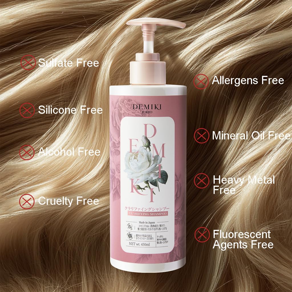Japanese Shampoo and Conditioner Set for Women Sulfate Free - DEMIKI Official Imagery - 8