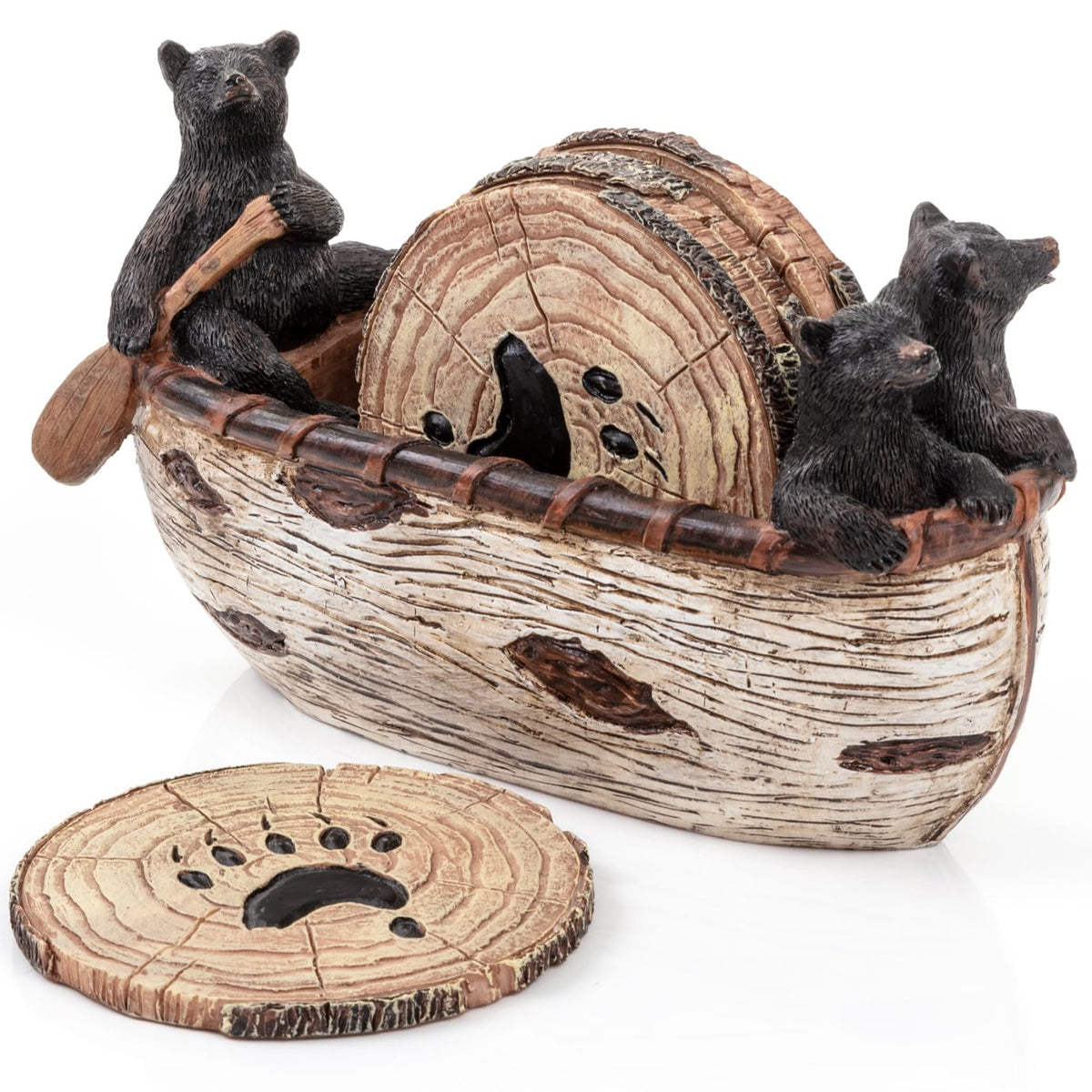 Bear Coasters Set of 6 - Cabin Obsession Official Imagery - 1