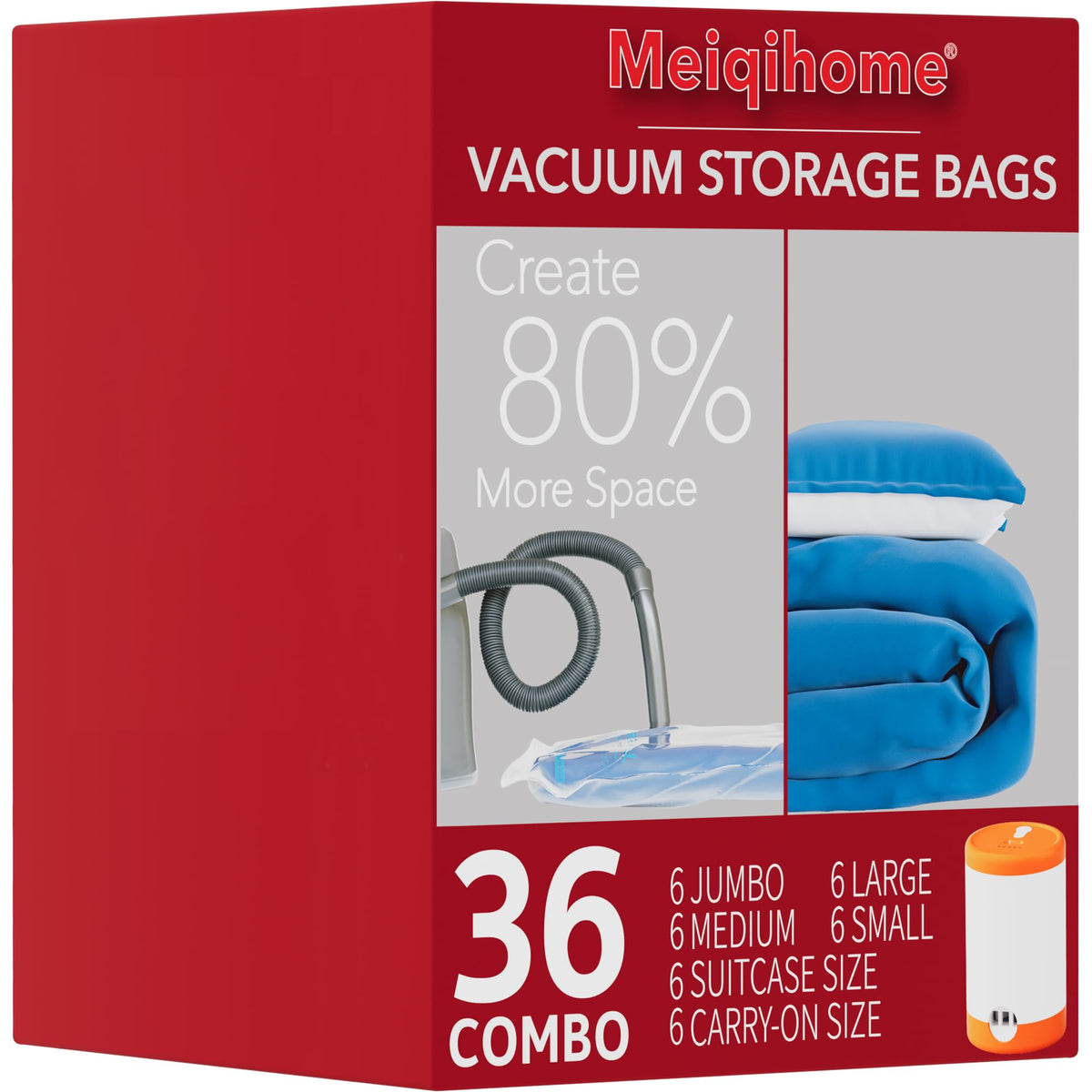 Vacuum Seal Bags for Clothing Travel Home Storage travel - MEIQIHOME Official Imagery - 2