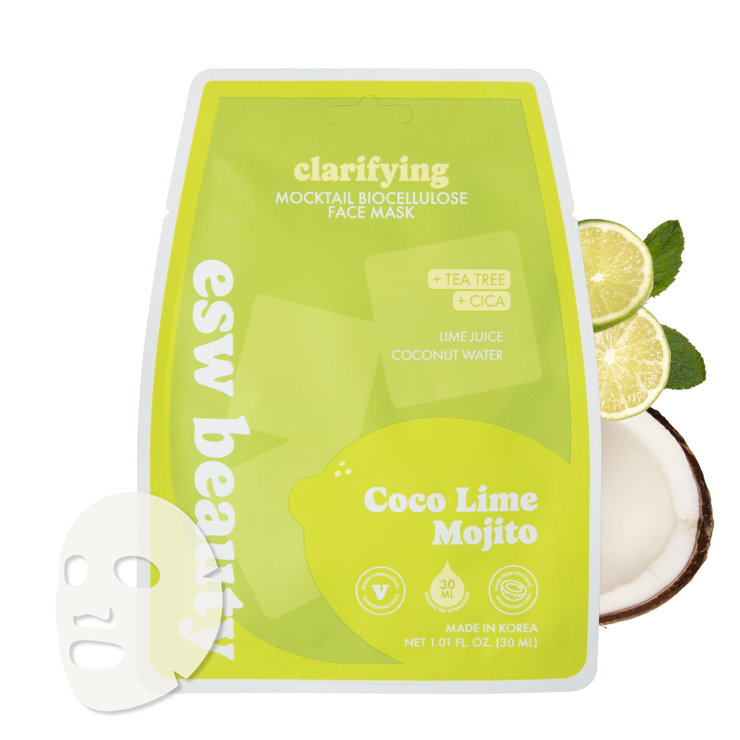 ESW Beauty Mocktail Face Mask Set, Korean Skin Care, 3 Pack - ESW Beauty