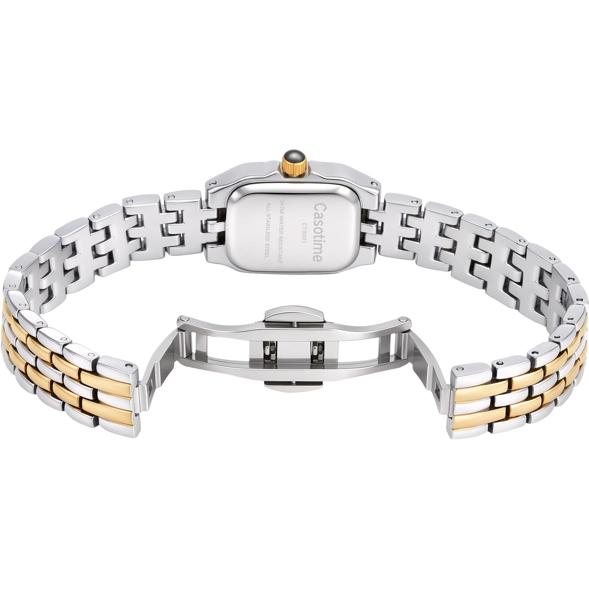 Gold Watches for Women Vintage Rectangular Dainty Jewelry - Casotime Official Imagery - 6