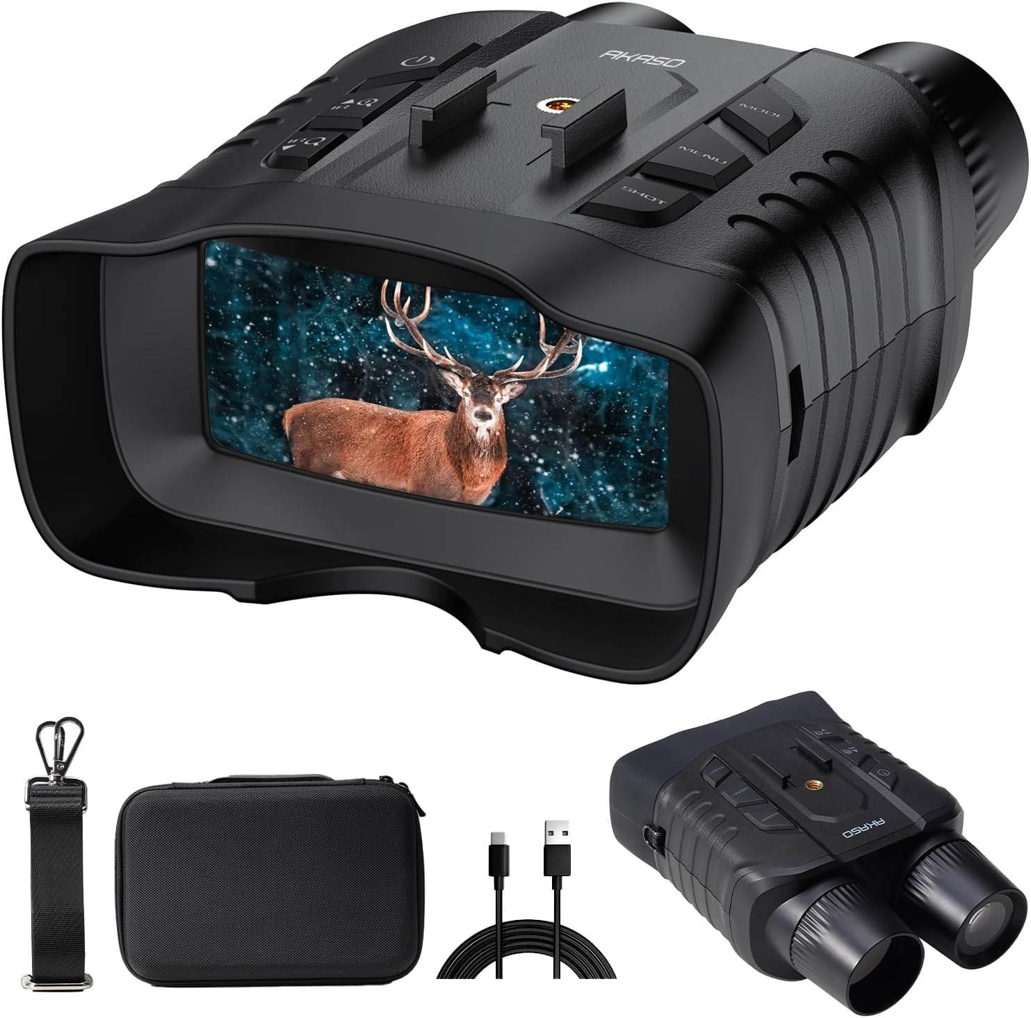 AKASO Seemor-200 Night Vision Goggles - 4K Full Color Night Visio by AKASO - Angle View 8