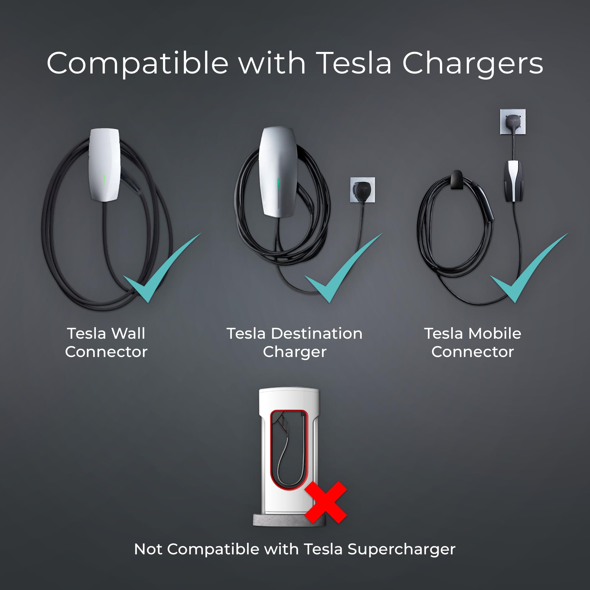 Lectron Tesla to J1772 EV Charging Adapter – NACS Converter, 48 Amp & 240V, - Lectron Official Product View 3