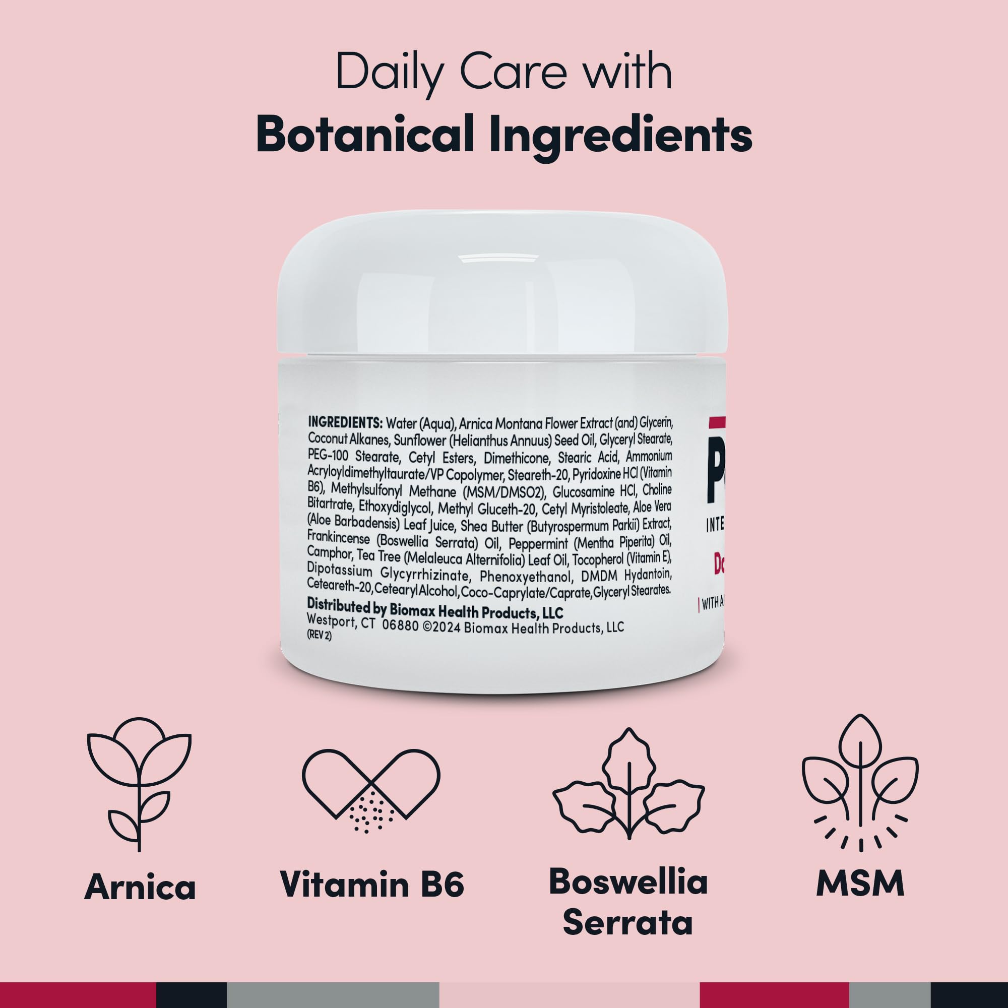 Penetrex Daily Joint & Muscle Care Cream – Soothing Botanical Formula with Arnica, Vitamin B6 & MSM – Lightweight Fast-Absorbing Cream for Everyday Movement - Non-Greasy - Light Scent- 2 oz
