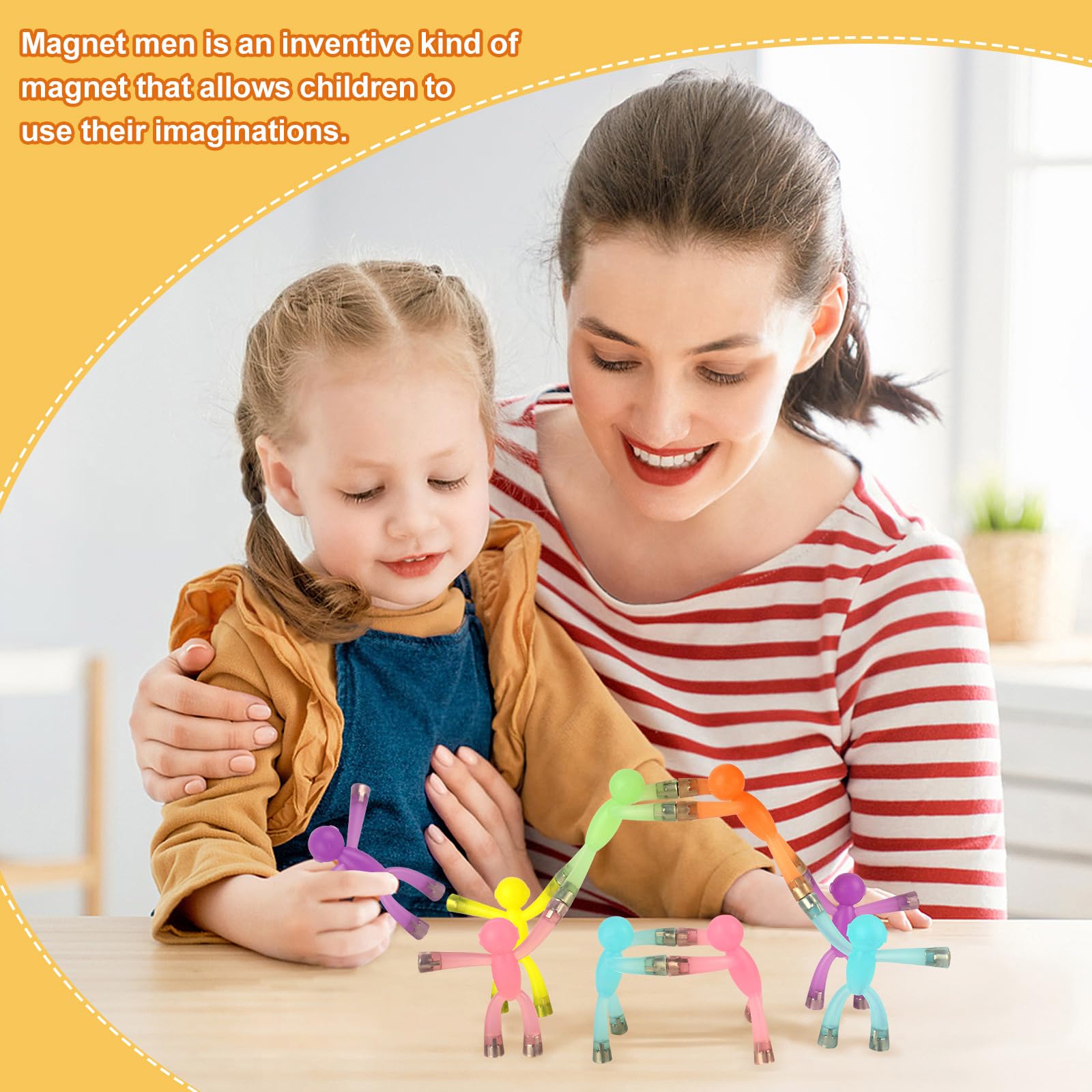 laleay Magnetic Men Fidget Toys, People Figures for Kids Adults G by laleay - Angle View 2