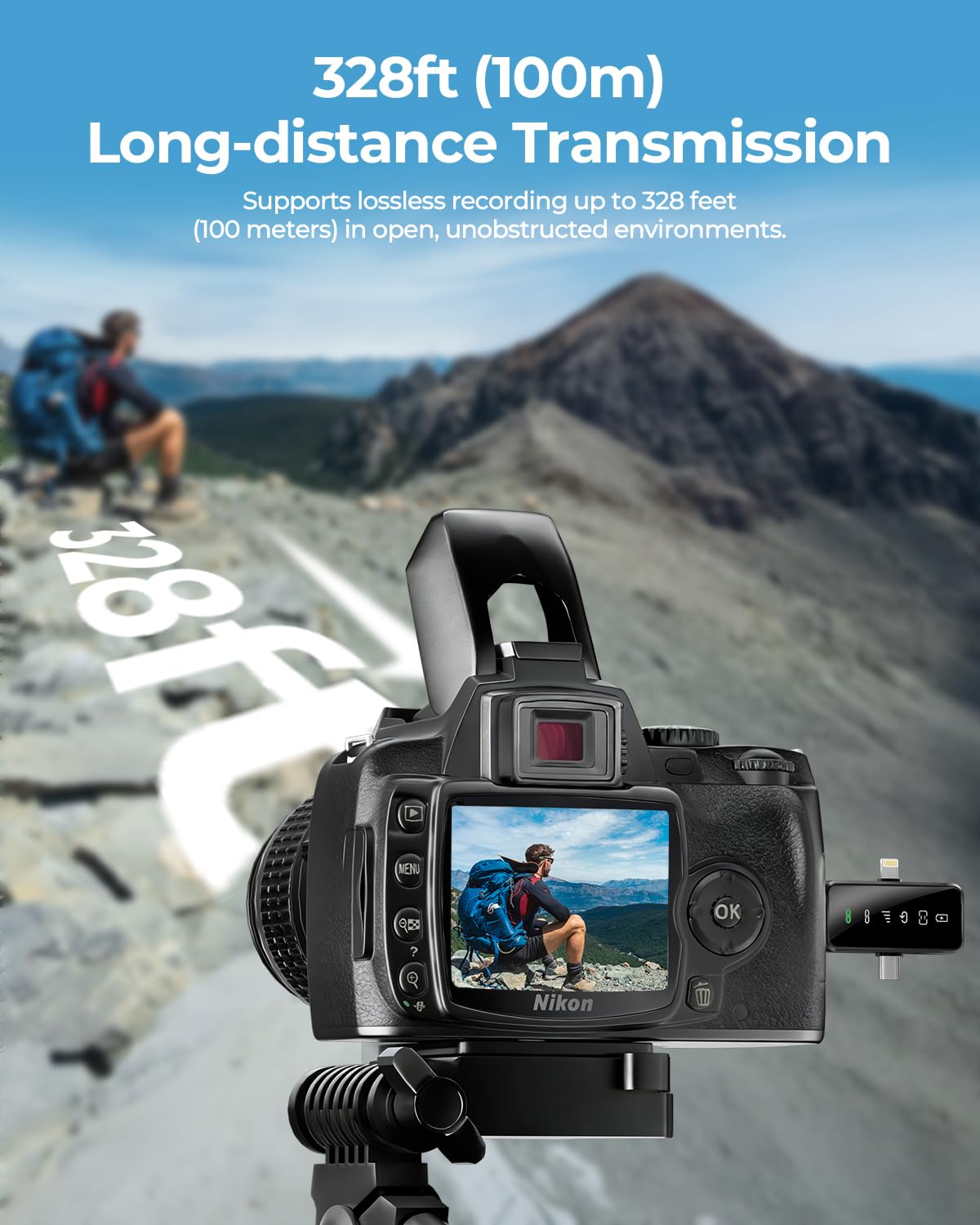 PQRQP 3 in 1 Wireless Mini Microphone for iPhone Android - PQRQP Official Imagery - 8