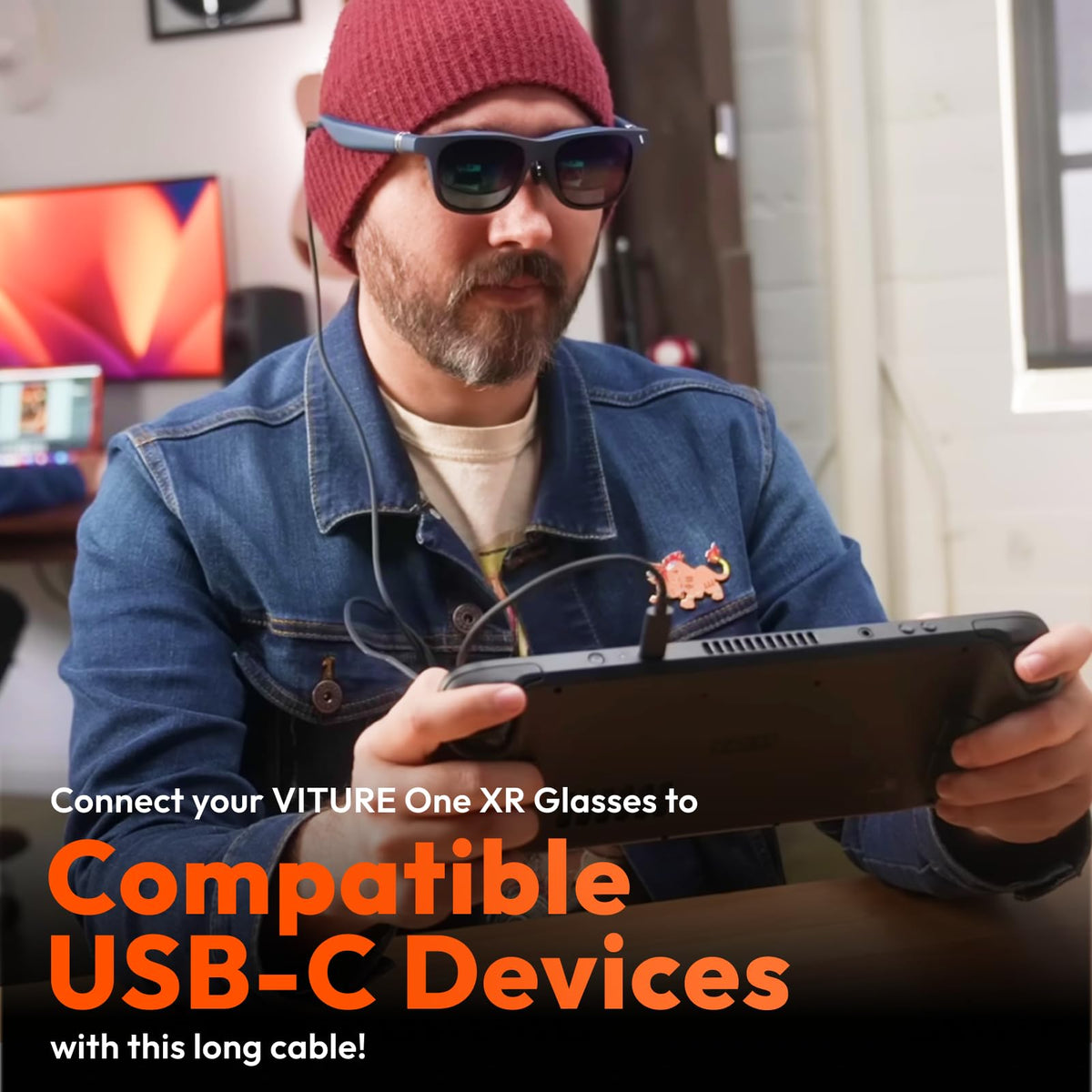 VITURE 120cm USB C to Magnetic Connector Cable - VITURE Official Imagery - 4