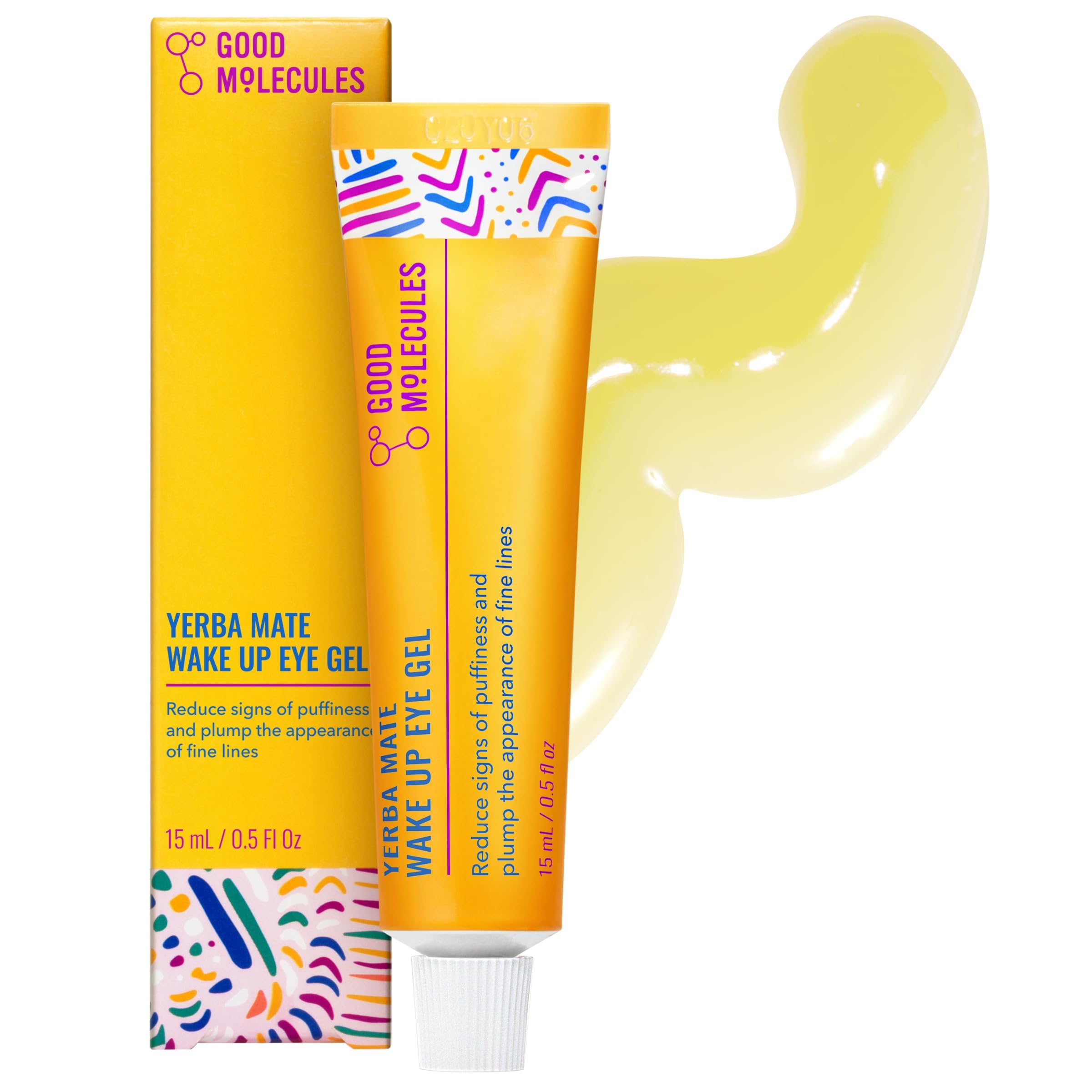 Good Molecules Yerba Mate Wake Up Eye Gel, Caffeine Under Eye... - Good Molecules Official Product View 2