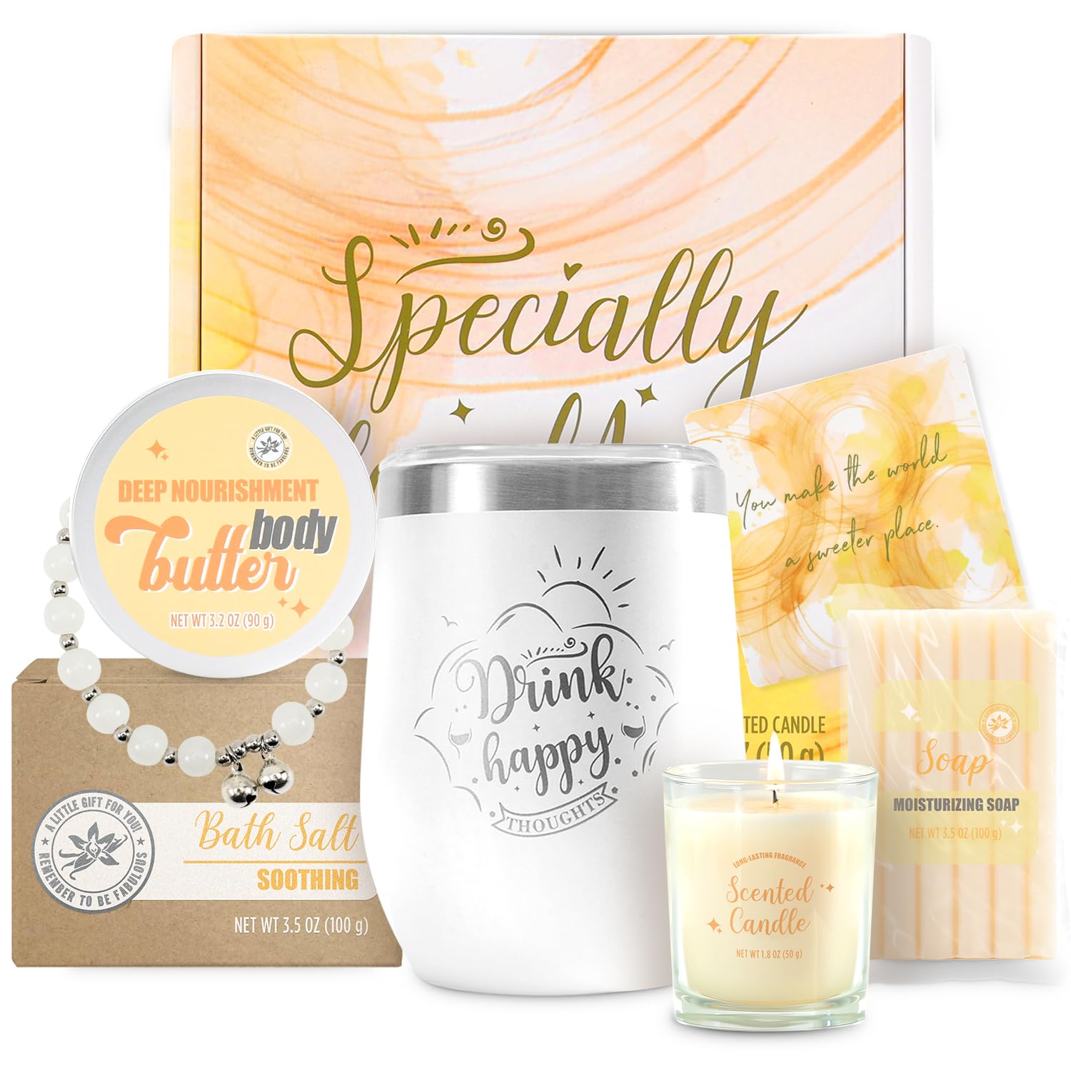 BODY & EARTH Gifts for Women Birthday Gift Sets, Vanilla Bath - Product Imagery