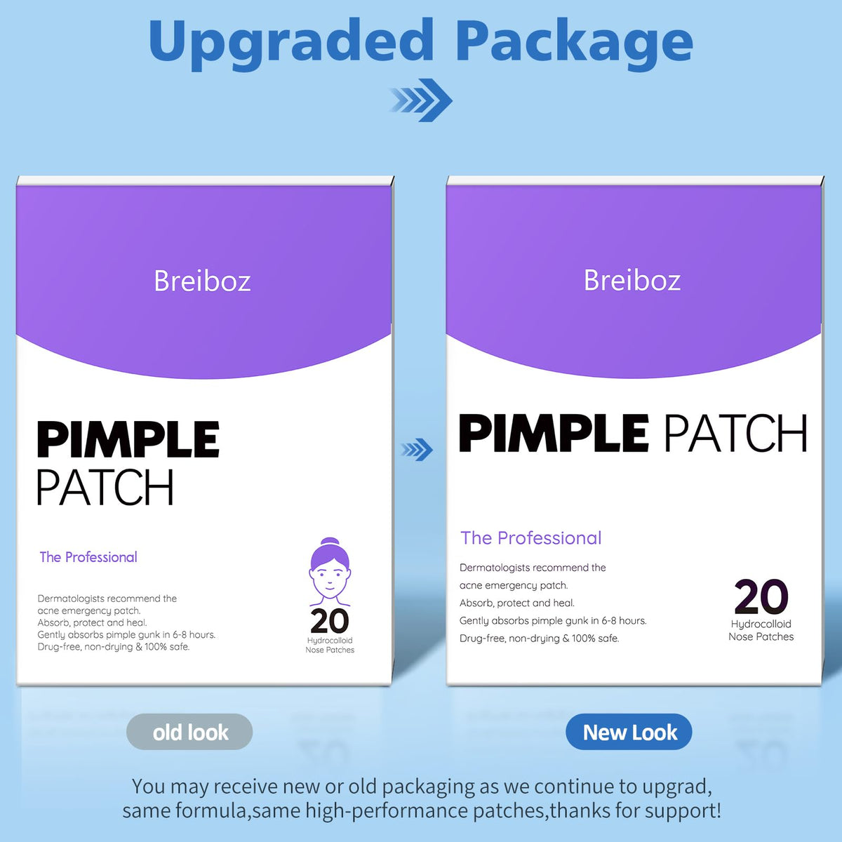 Pimple Patches for Nose Nose Pore Patches XL Hydrocolloid - Breiboz Official Product Imagery - 3